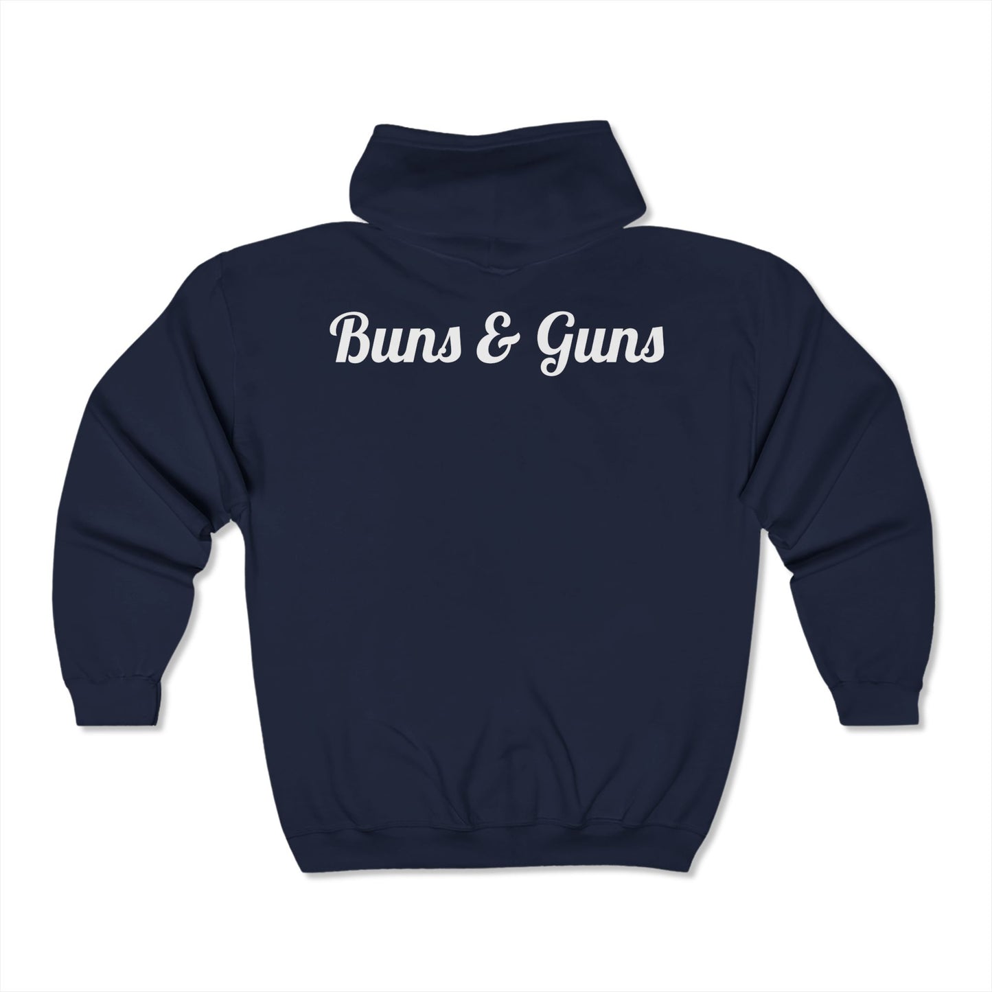 Bun's & Guns Unisex Full Zip Hooded Sweatshirt