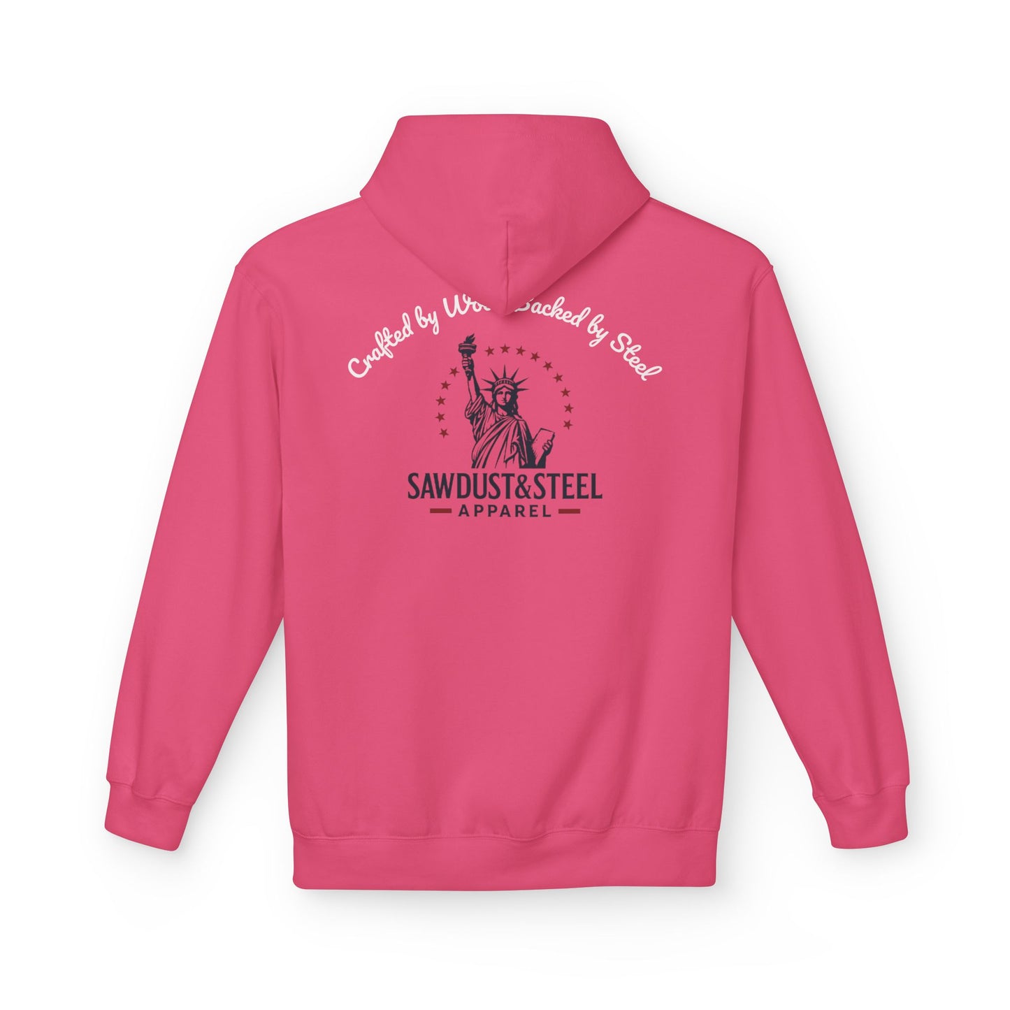 Fleece Hoodie - Patriotic Gun Enthusiast and Woodcraft Venturer Logo Sweatshirt