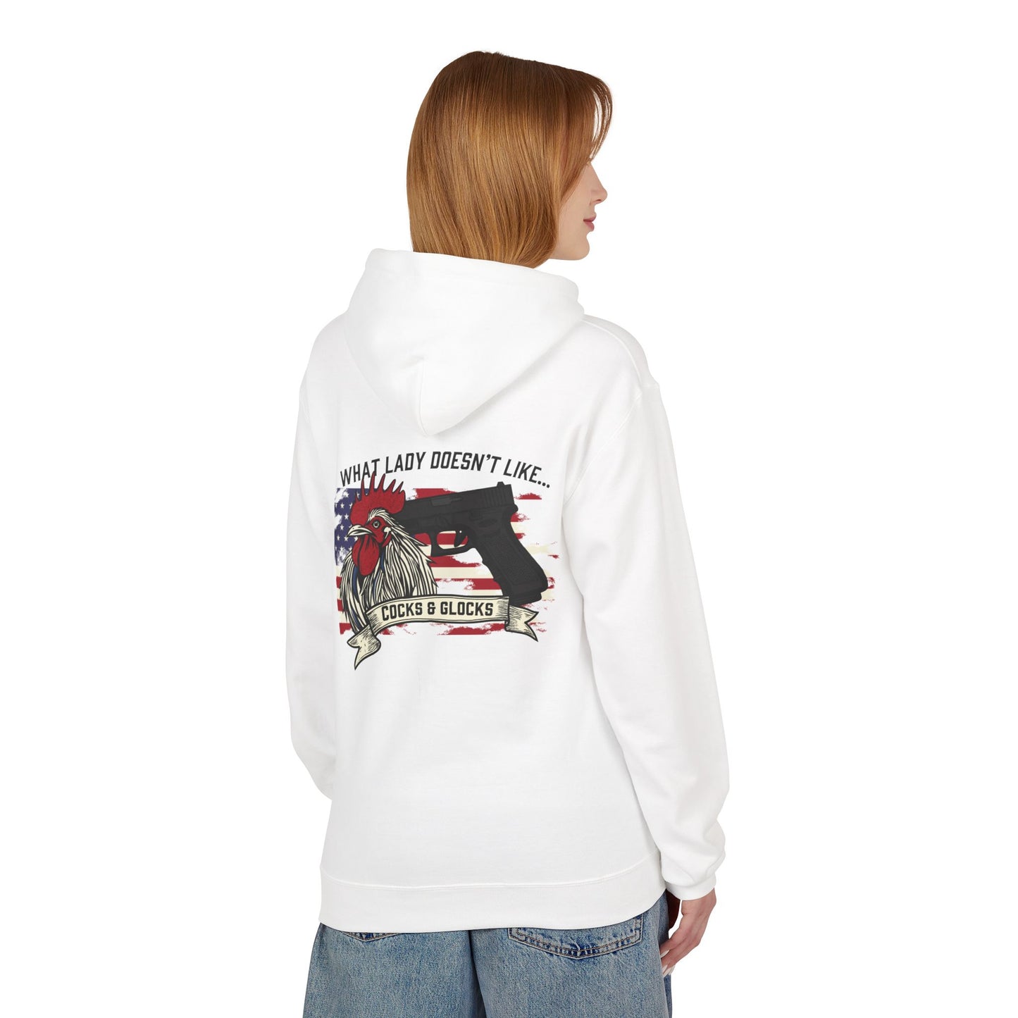Fleece Hoodie - Patriotic Gun Enthusiast and Woodcraft Venturer Logo Sweatshirt