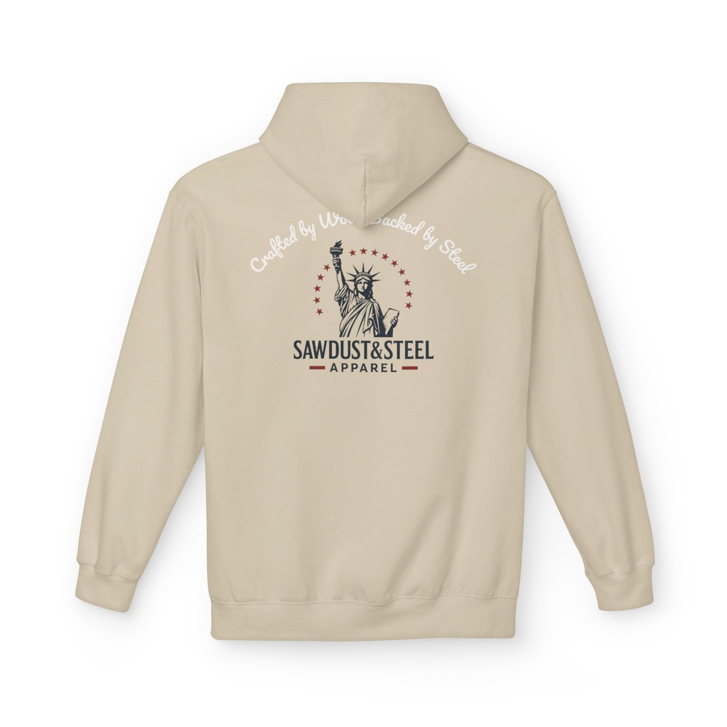 Fleece Hoodie - Patriotic Gun Enthusiast and Woodcraft Venturer Logo Sweatshirt