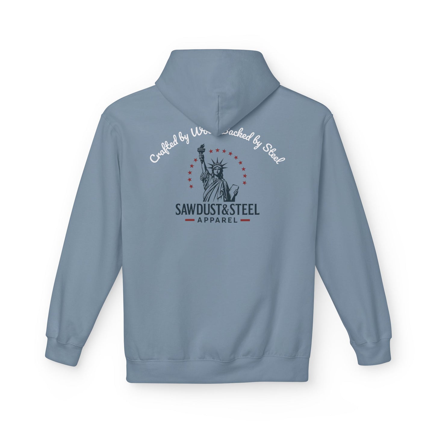 Fleece Hoodie - Patriotic Gun Enthusiast and Woodcraft Venturer Logo Sweatshirt