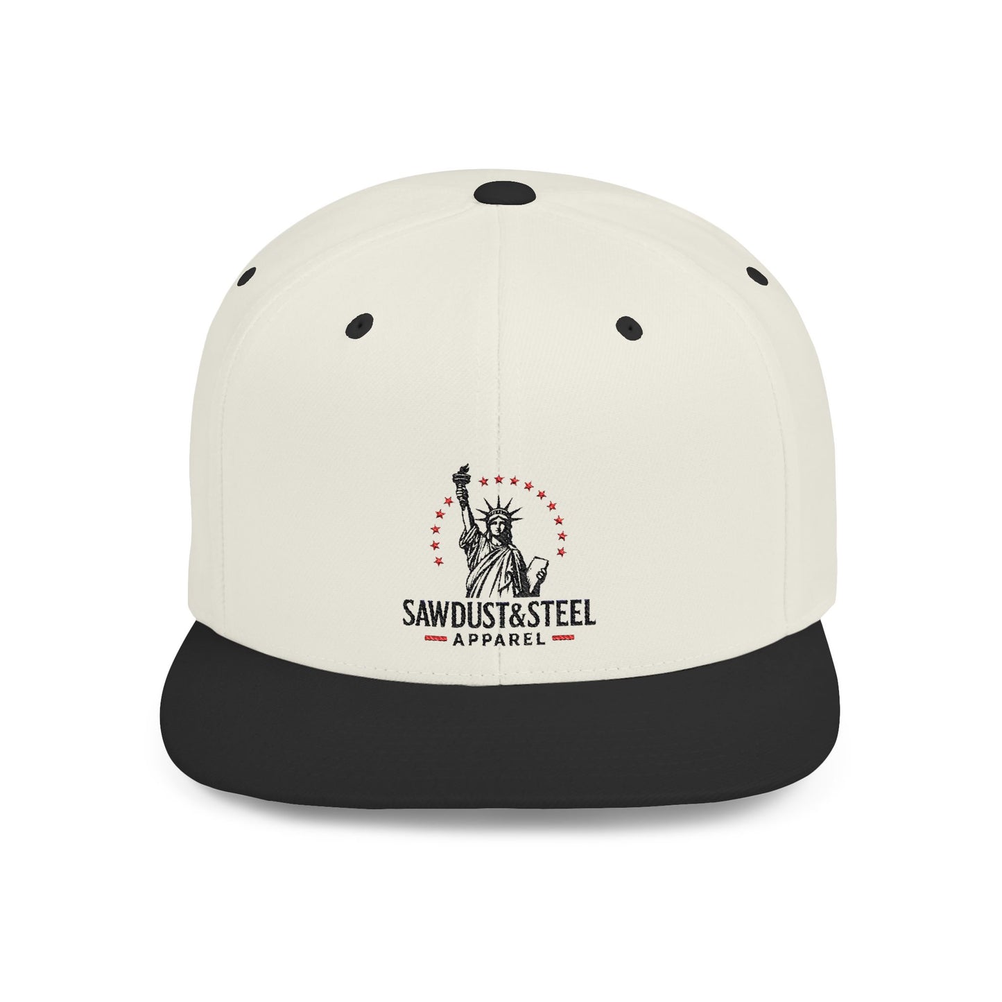 Patriotic Flat Bill Snapback Cap - Ideal for Outdoor Events, Gifts for Dad, Trendy Accessories, 4th of July, Casual Wear