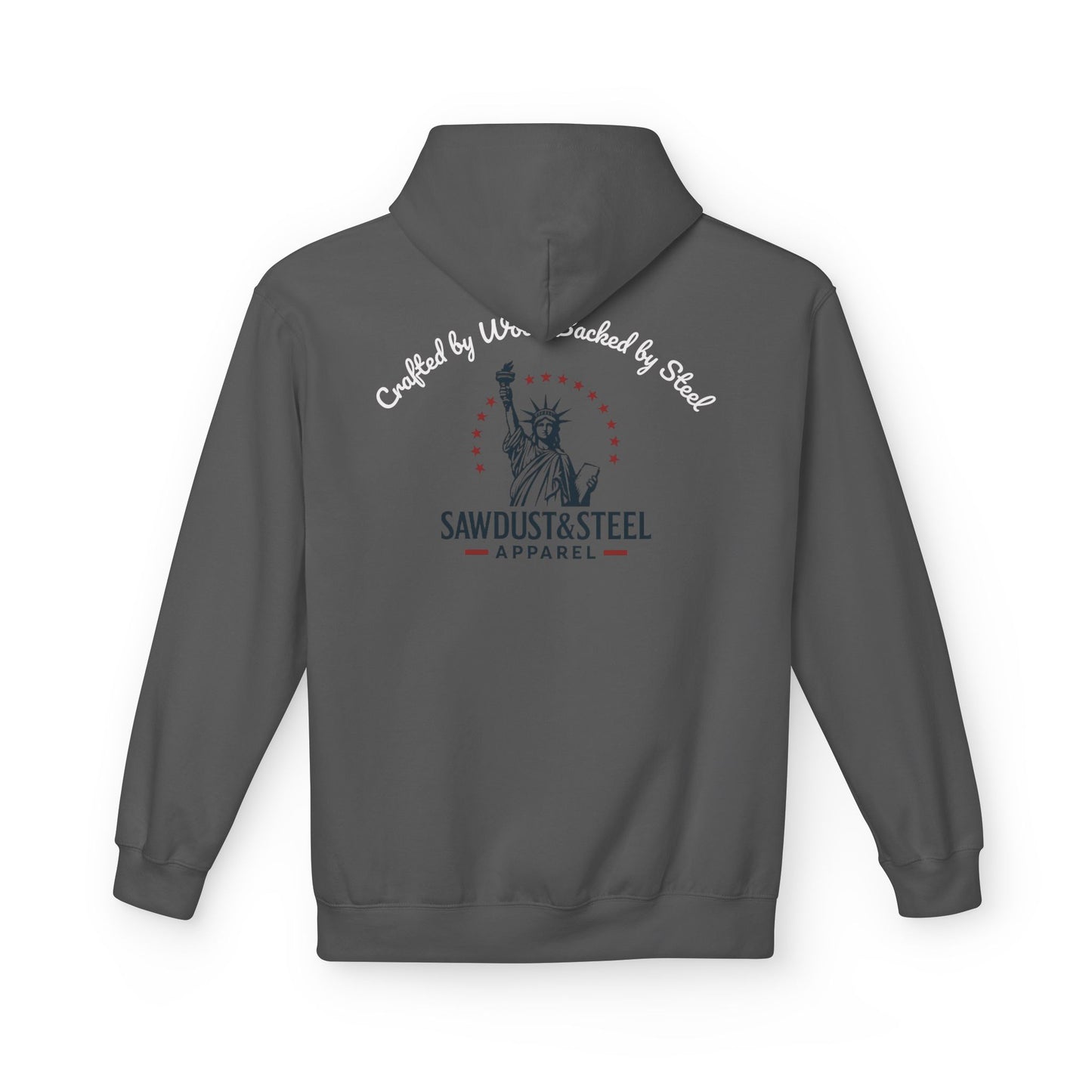 Fleece Hoodie - Patriotic Gun Enthusiast and Woodcraft Venturer Logo Sweatshirt