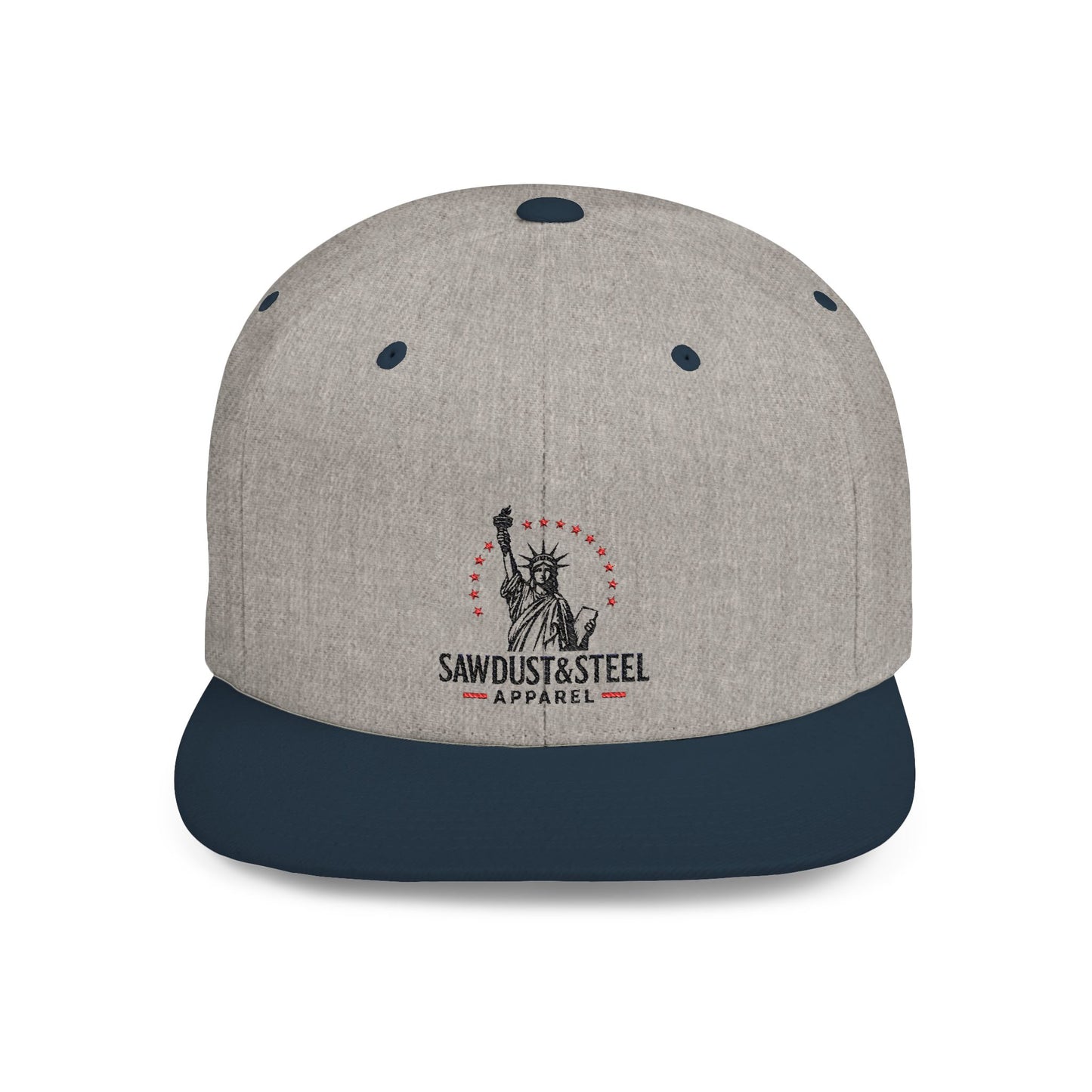 Patriotic Flat Bill Snapback Cap - Ideal for Outdoor Events, Gifts for Dad, Trendy Accessories, 4th of July, Casual Wear