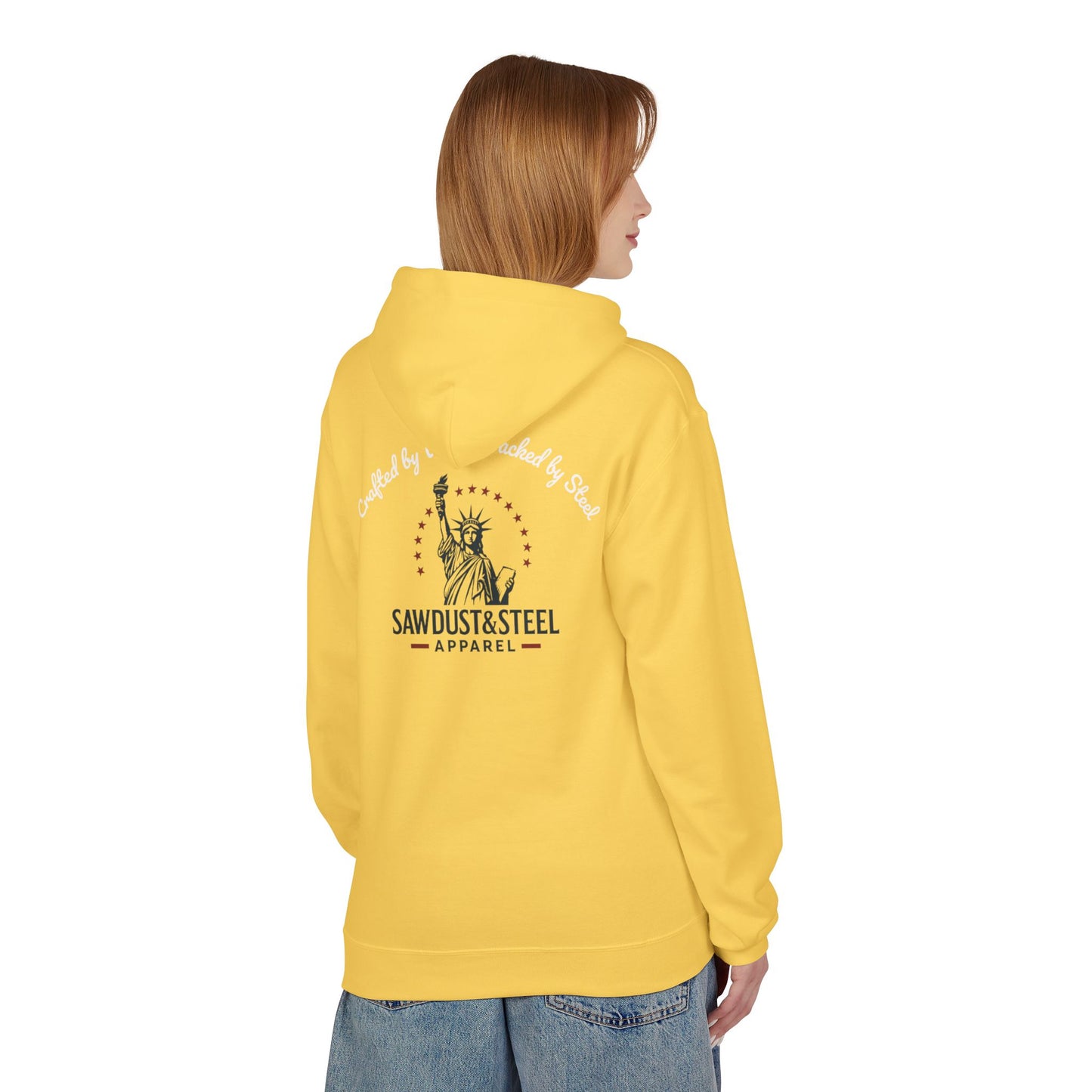Fleece Hoodie - Patriotic Gun Enthusiast and Woodcraft Venturer Logo Sweatshirt
