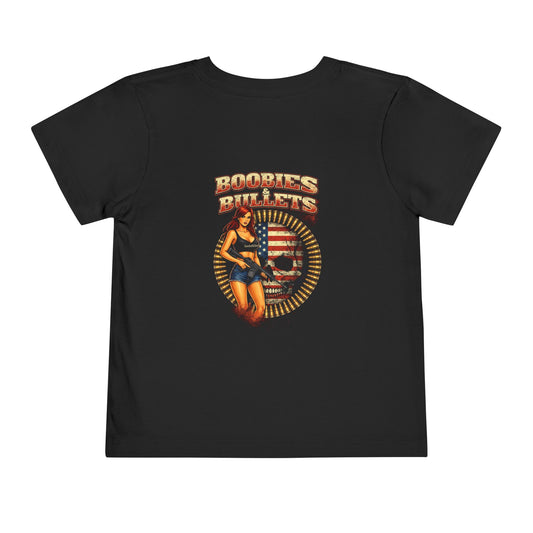 Toddler Tee — 'Boobies & Bullets'
