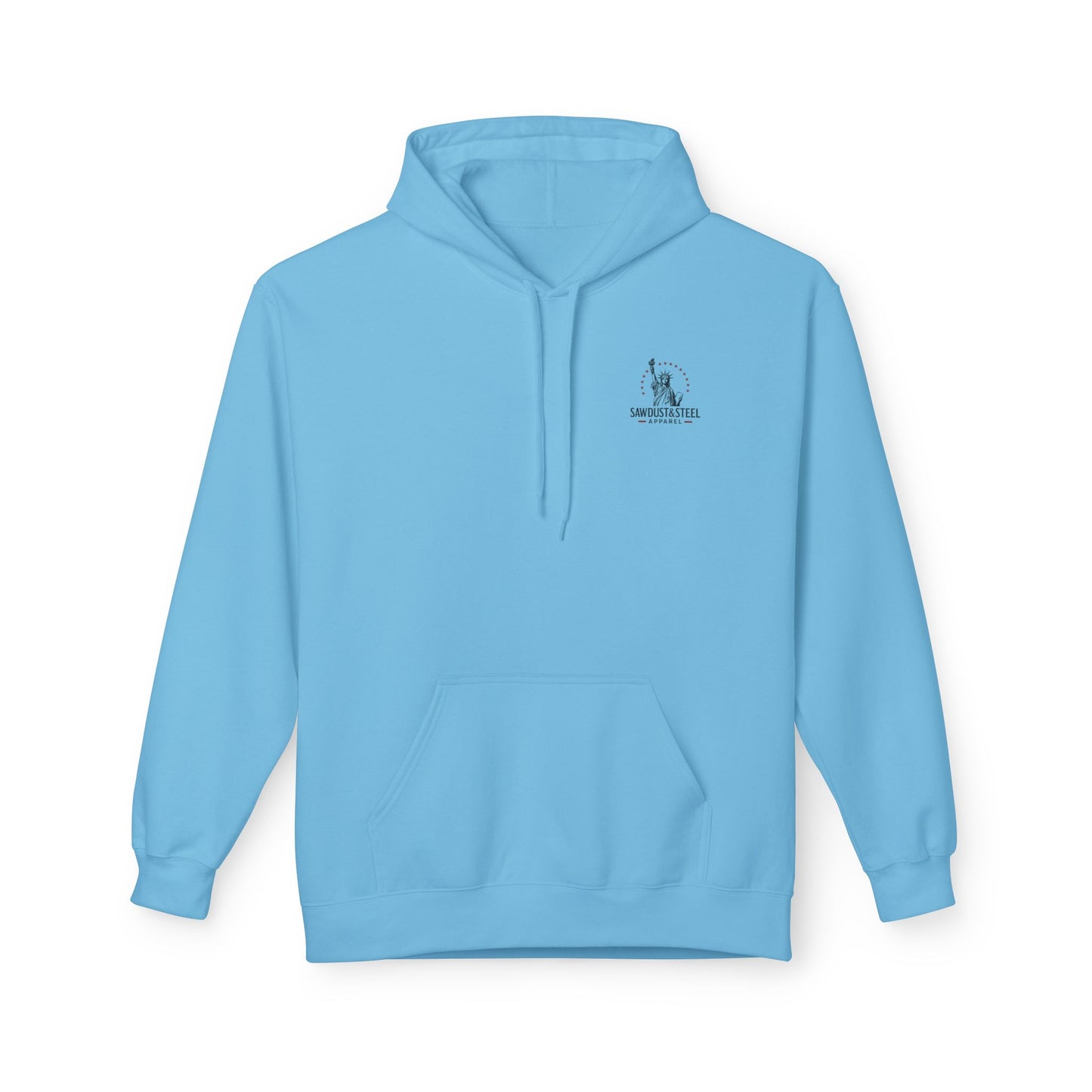 Fleece Hoodie - Patriotic Gun Enthusiast and Woodcraft Venturer Logo Sweatshirt