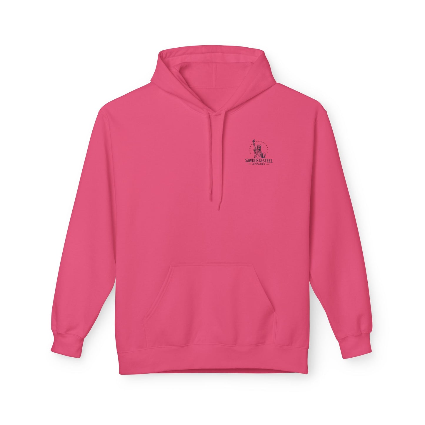 Fleece Hoodie - Patriotic Gun Enthusiast and Woodcraft Venturer Logo Sweatshirt
