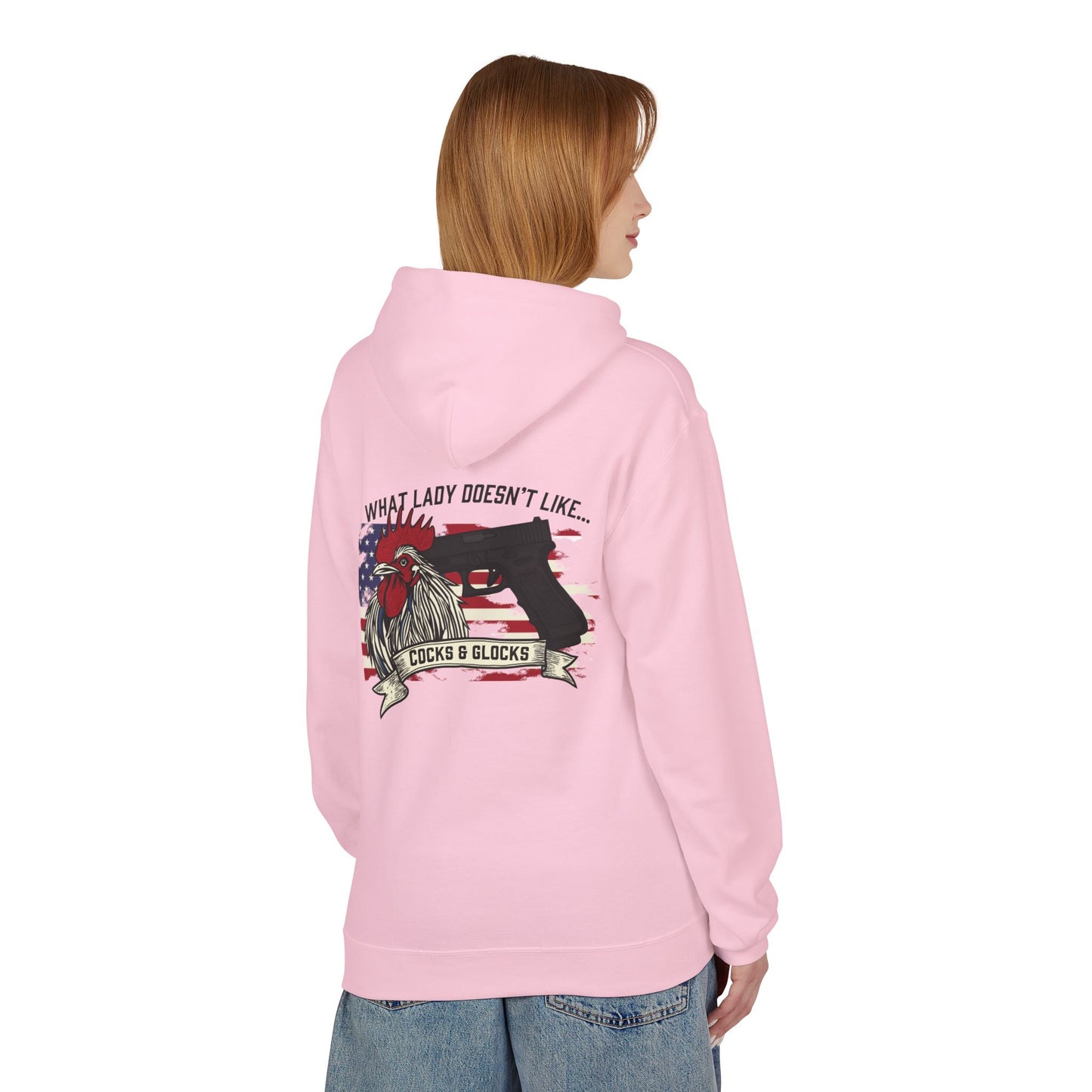 Fleece Hoodie - Patriotic Gun Enthusiast and Woodcraft Venturer Logo Sweatshirt