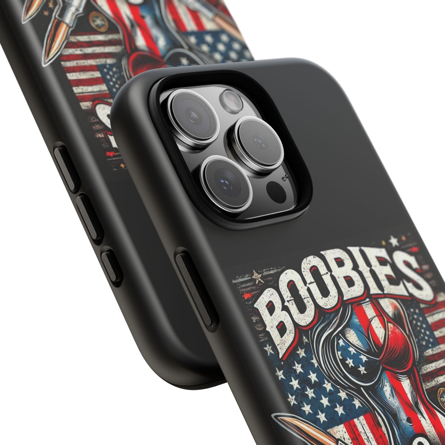 Boobies & Bullets Tough Phone Case - Patriotic Style for Gun Enthusiasts