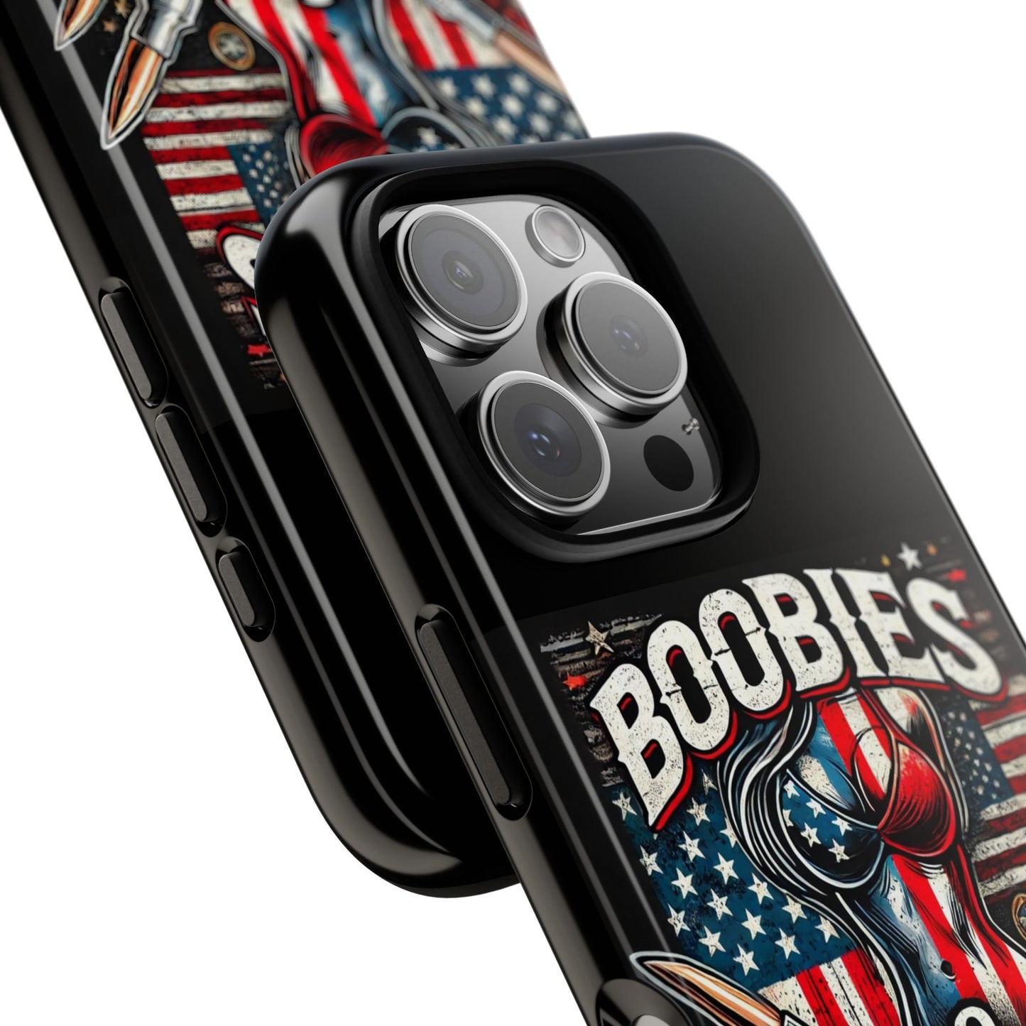 Boobies & Bullets Tough Phone Case - Patriotic Style for Gun Enthusiasts