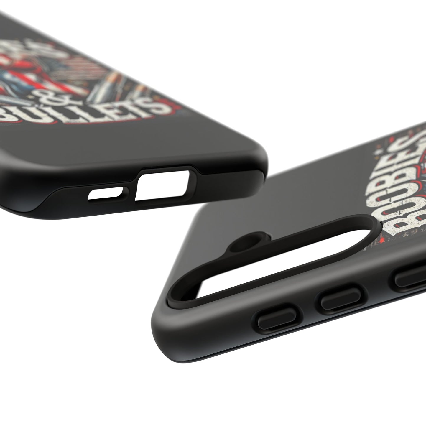 Boobies & Bullets Tough Phone Case - Patriotic Style for Gun Enthusiasts