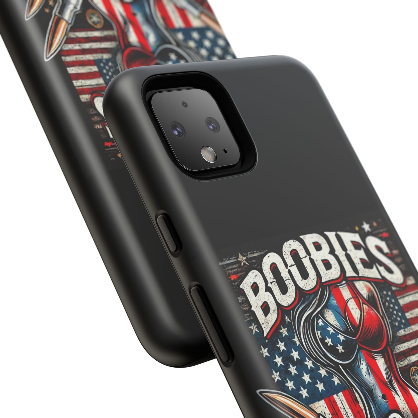 Boobies & Bullets Tough Phone Case - Patriotic Style for Gun Enthusiasts