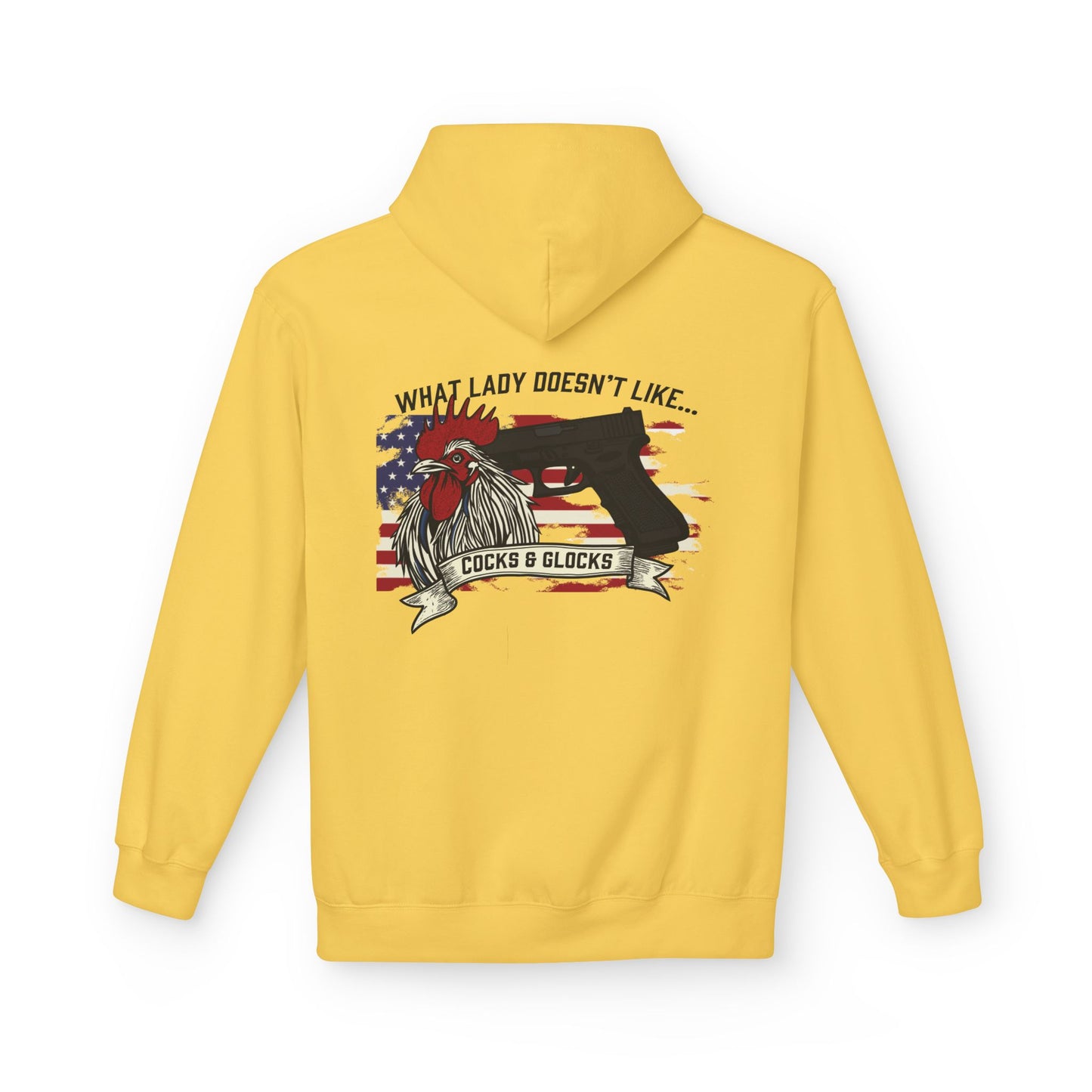 Fleece Hoodie - Patriotic Gun Enthusiast and Woodcraft Venturer Logo Sweatshirt