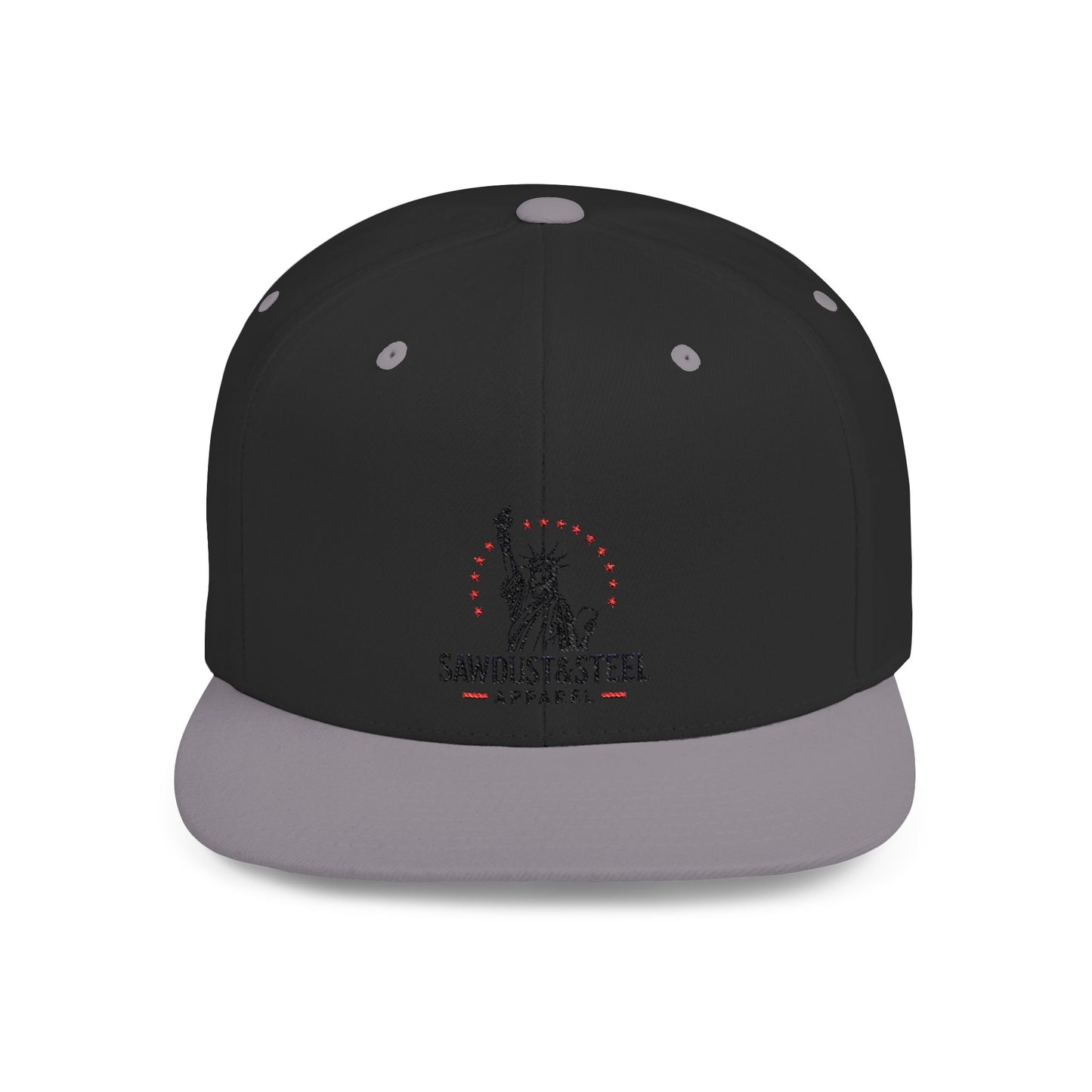 Patriotic Flat Bill Snapback Cap - Ideal for Outdoor Events, Gifts for Dad, Trendy Accessories, 4th of July, Casual Wear