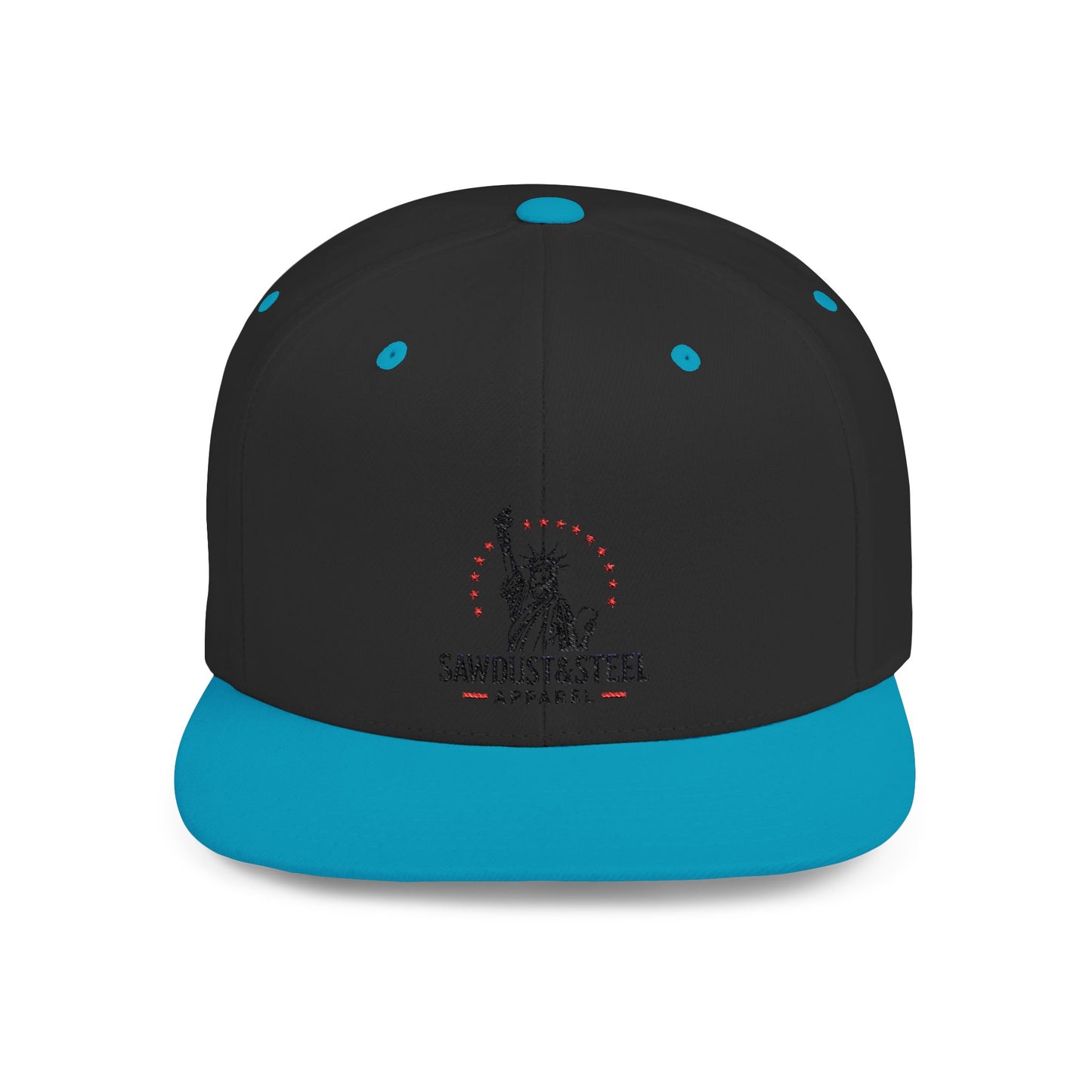 Patriotic Flat Bill Snapback Cap - Ideal for Outdoor Events, Gifts for Dad, Trendy Accessories, 4th of July, Casual Wear