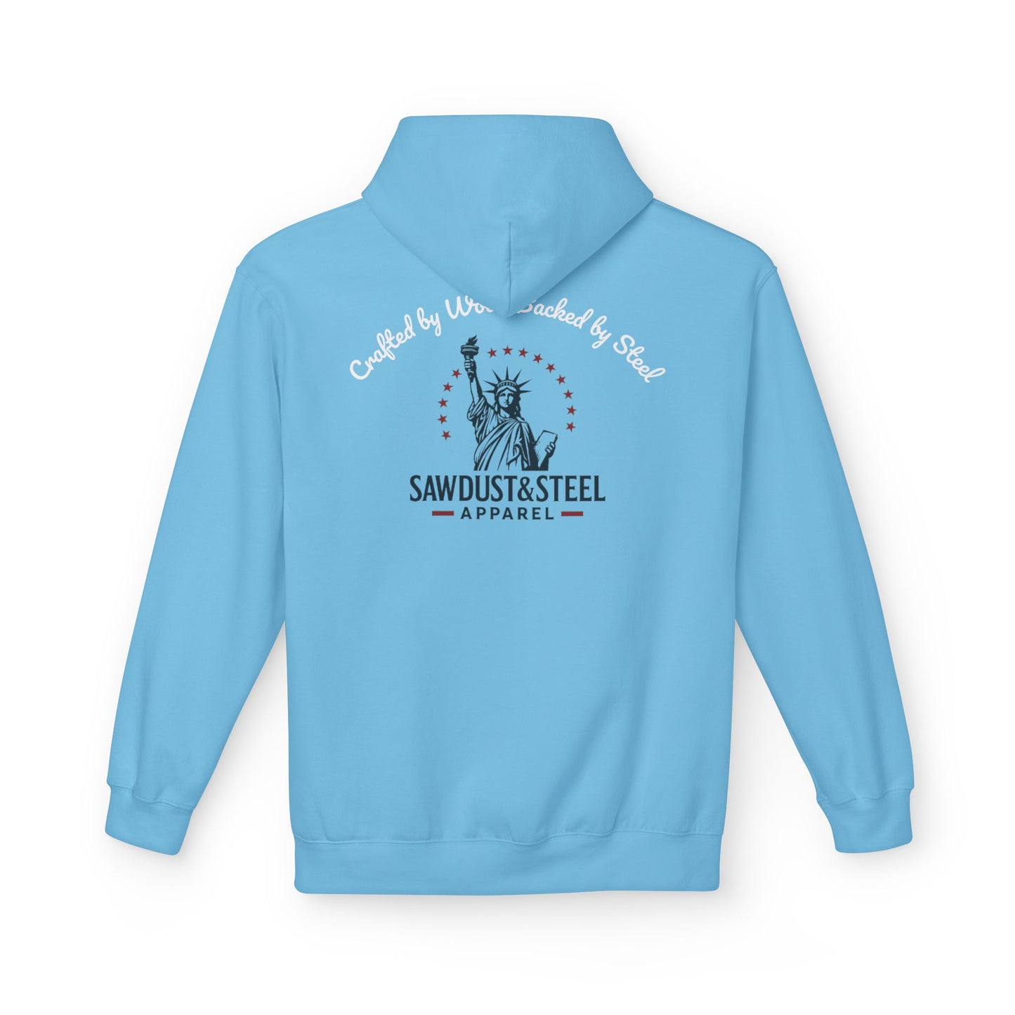 Fleece Hoodie - Patriotic Gun Enthusiast and Woodcraft Venturer Logo Sweatshirt