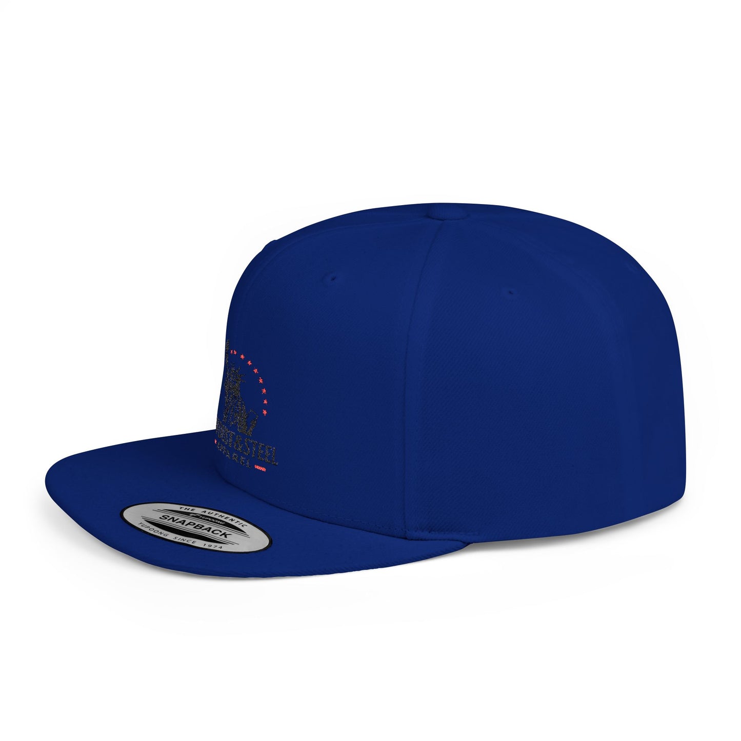 Patriotic Flat Bill Snapback Cap - Ideal for Outdoor Events, Gifts for Dad, Trendy Accessories, 4th of July, Casual Wear