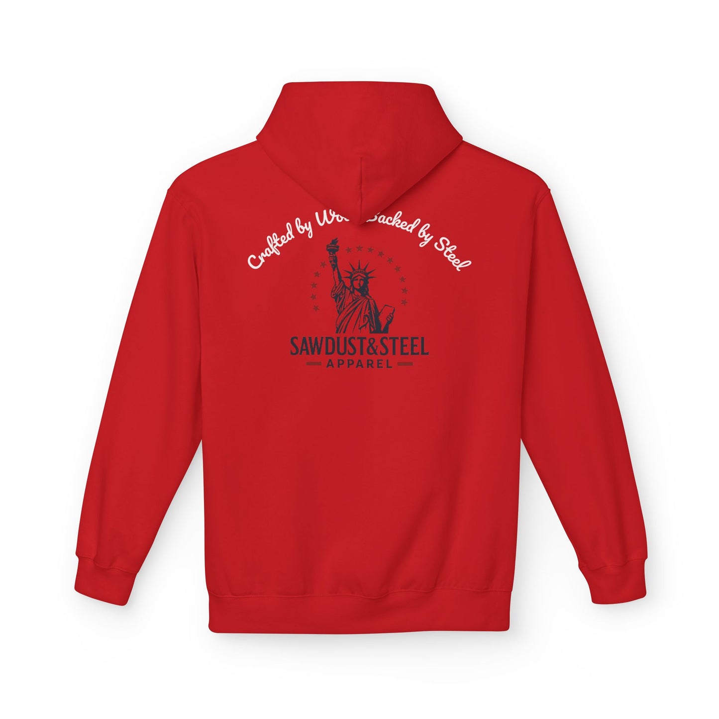 Fleece Hoodie - Patriotic Gun Enthusiast and Woodcraft Venturer Logo Sweatshirt