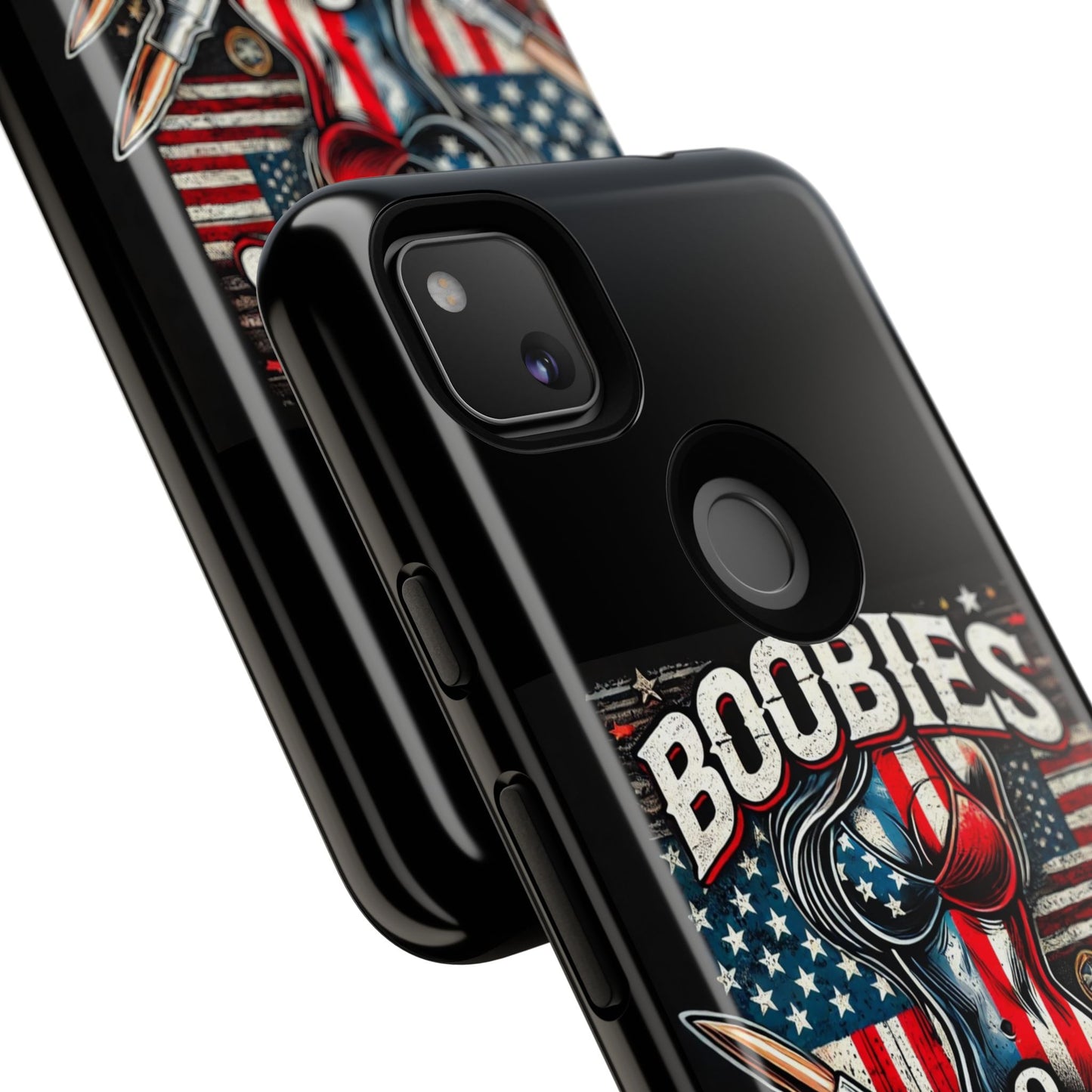 Boobies & Bullets Tough Phone Case - Patriotic Style for Gun Enthusiasts
