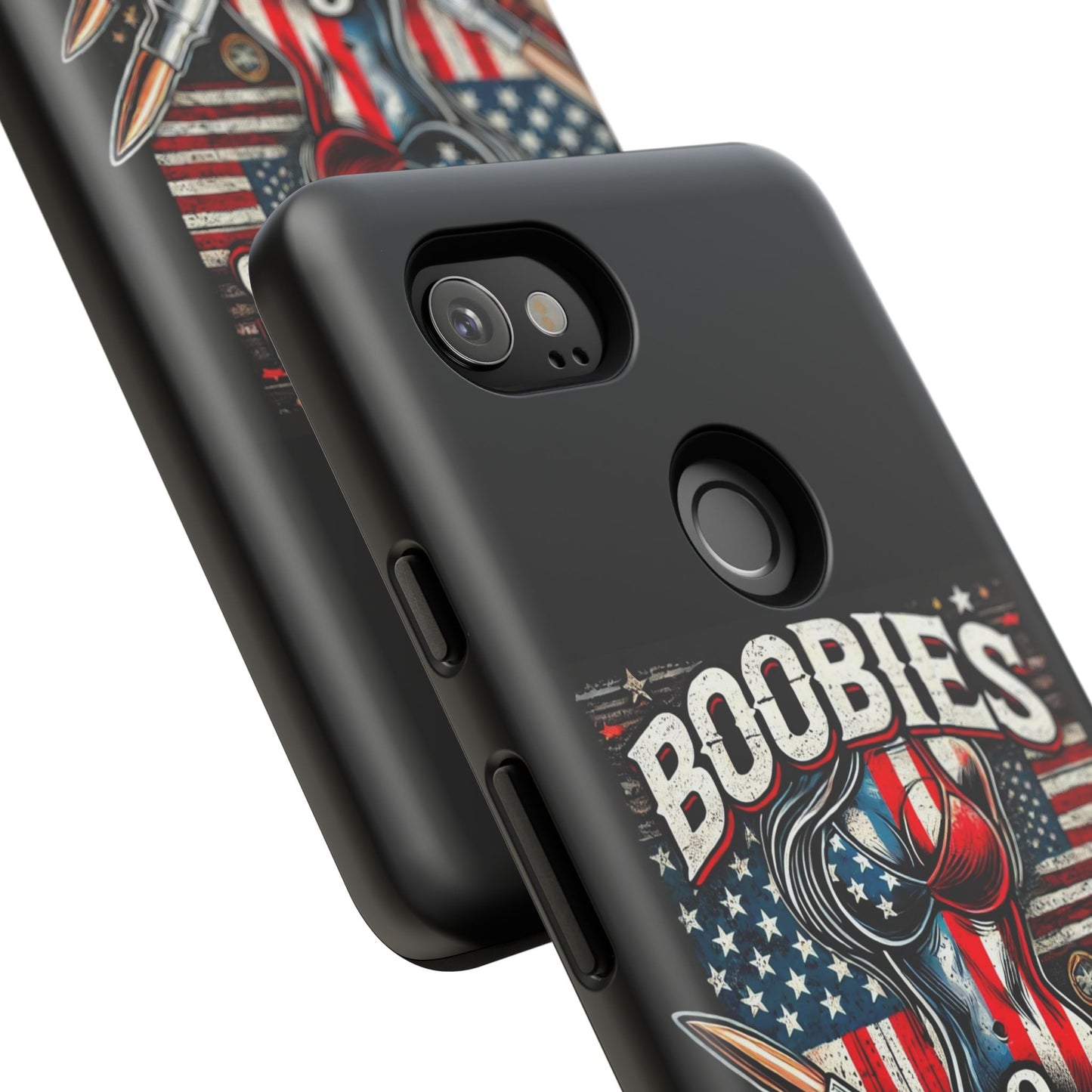 Boobies & Bullets Tough Phone Case - Patriotic Style for Gun Enthusiasts