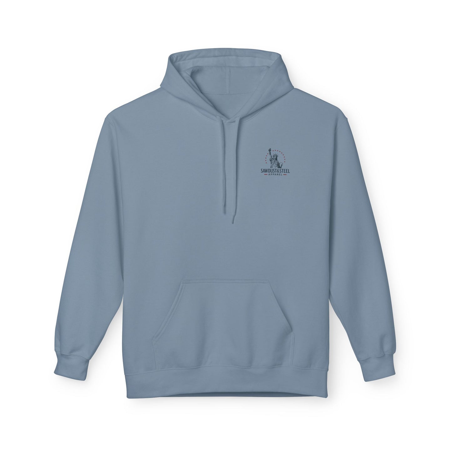 Fleece Hoodie - Patriotic Gun Enthusiast and Woodcraft Venturer Logo Sweatshirt