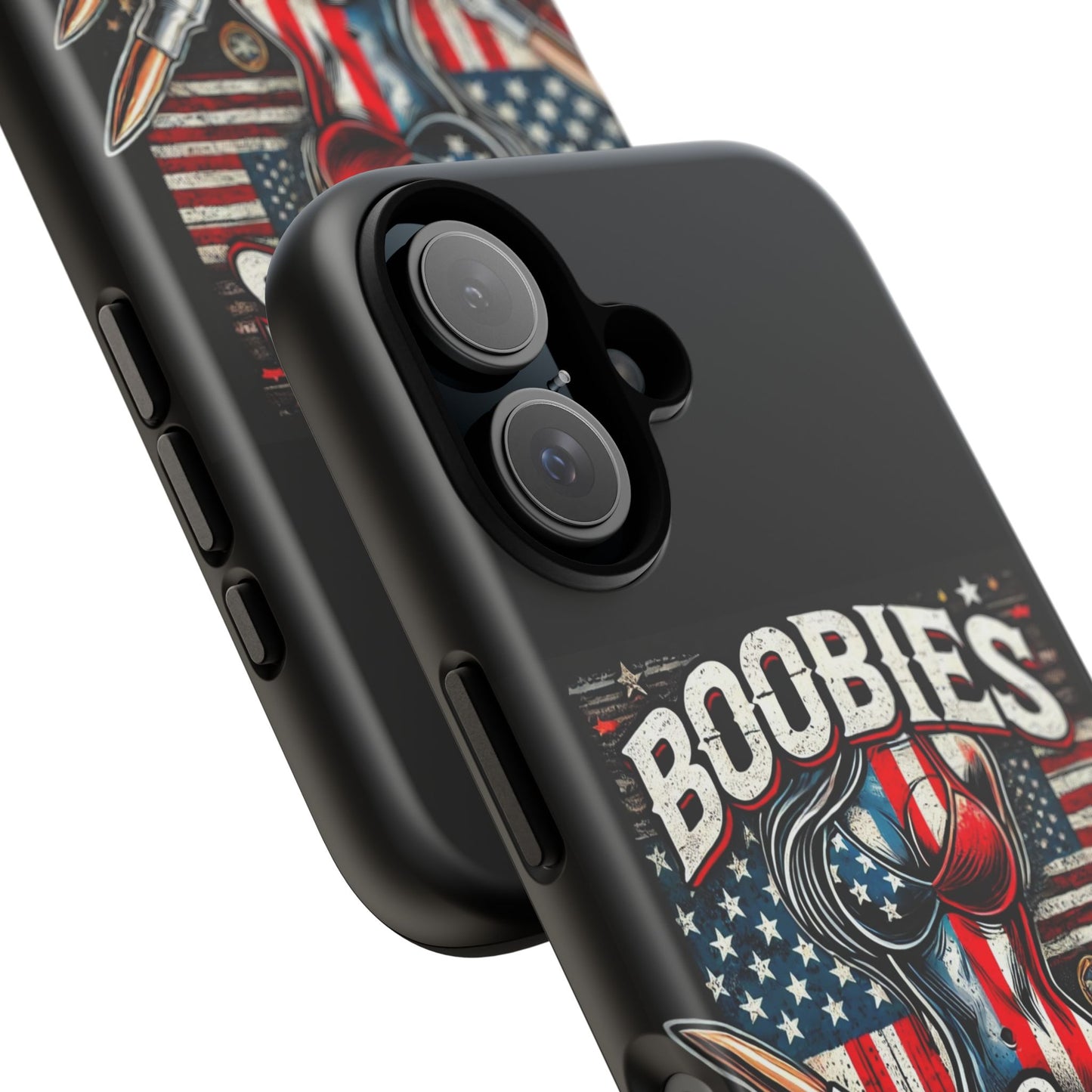 Boobies & Bullets Tough Phone Case - Patriotic Style for Gun Enthusiasts
