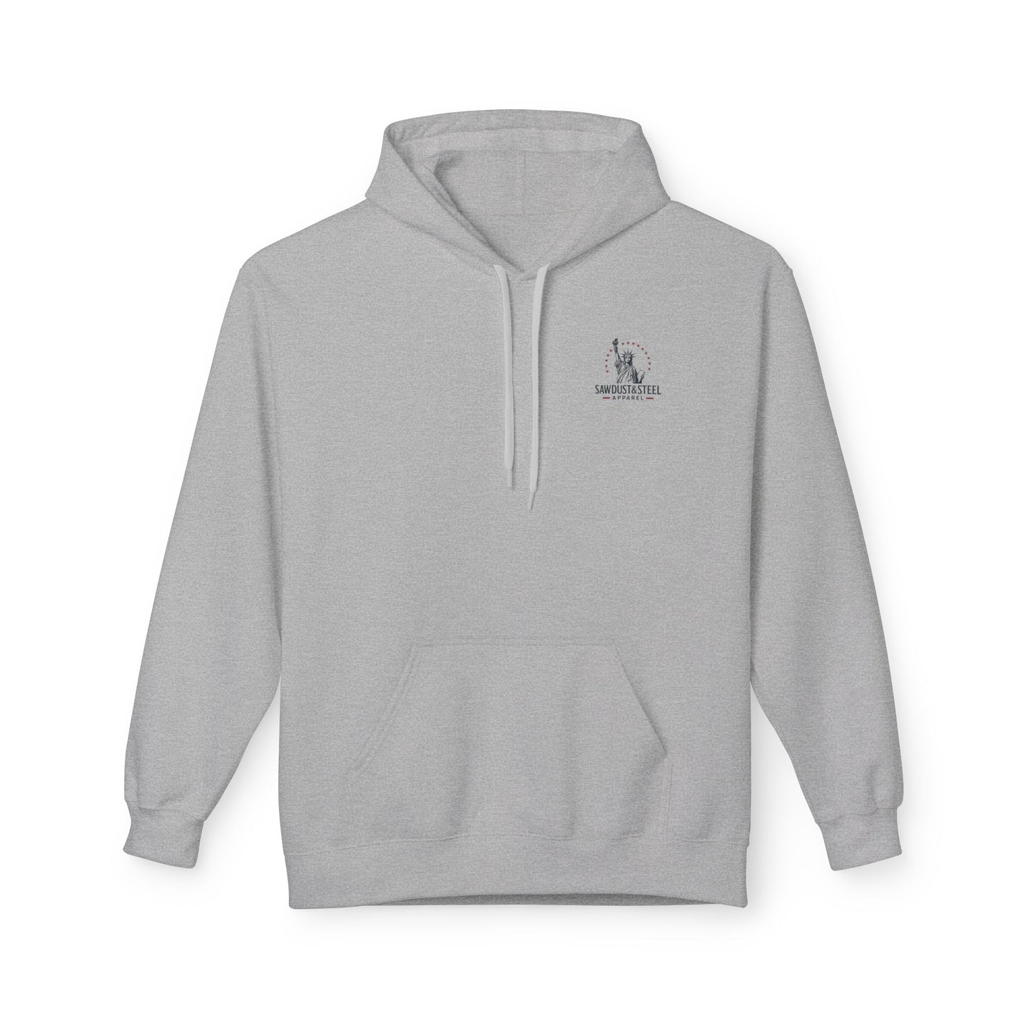 Fleece Hoodie - Patriotic Gun Enthusiast and Woodcraft Venturer Logo Sweatshirt