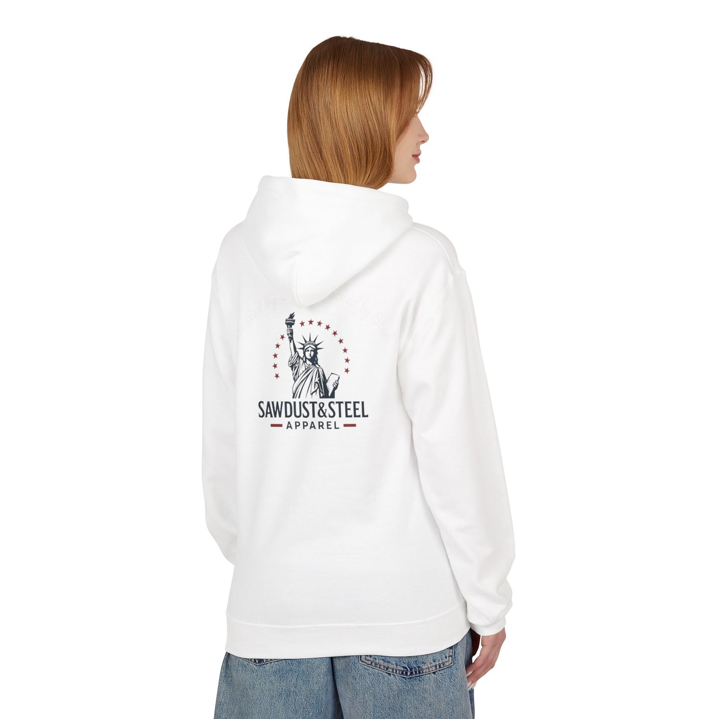Fleece Hoodie - Patriotic Gun Enthusiast and Woodcraft Venturer Logo Sweatshirt