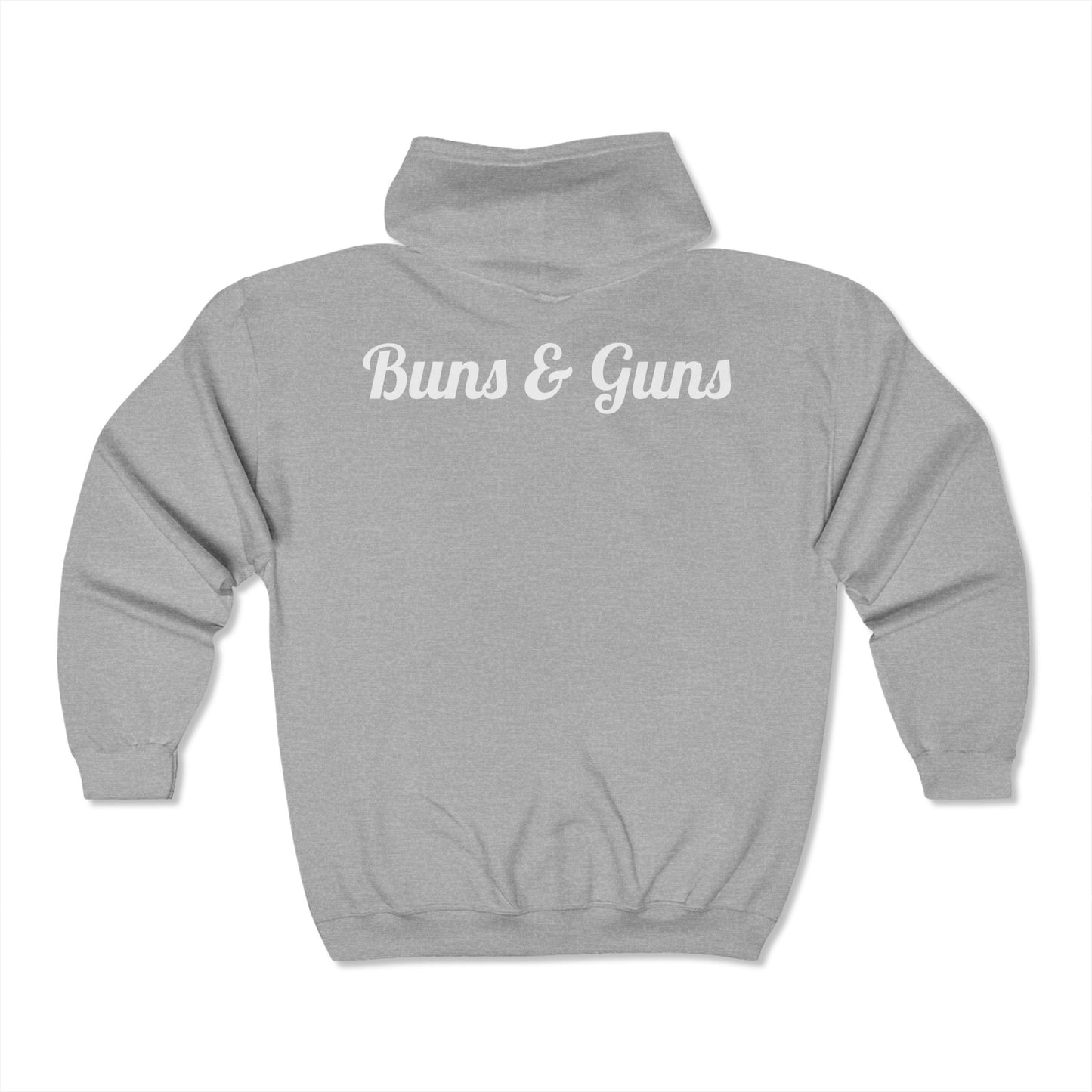 Bun's & Guns Unisex Full Zip Hooded Sweatshirt