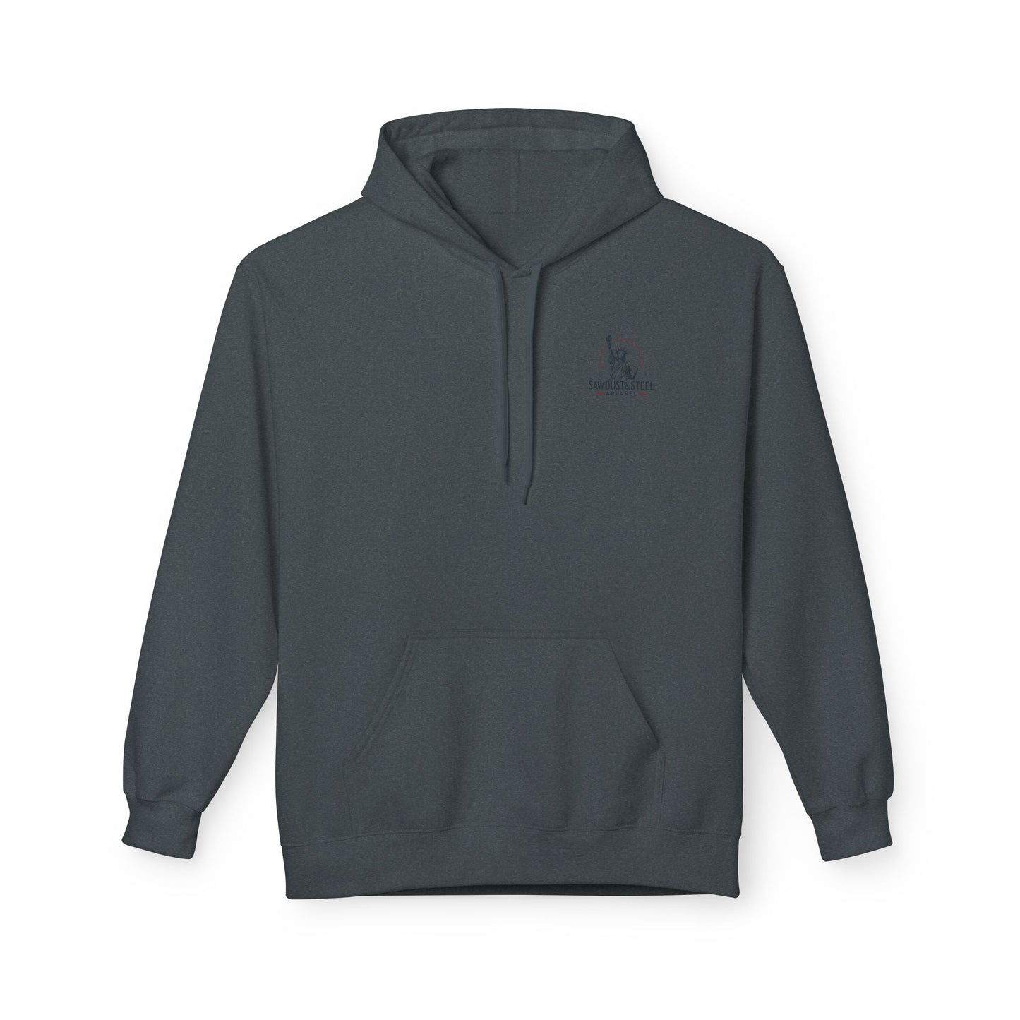 Fleece Hoodie - Patriotic Gun Enthusiast and Woodcraft Venturer Logo Sweatshirt