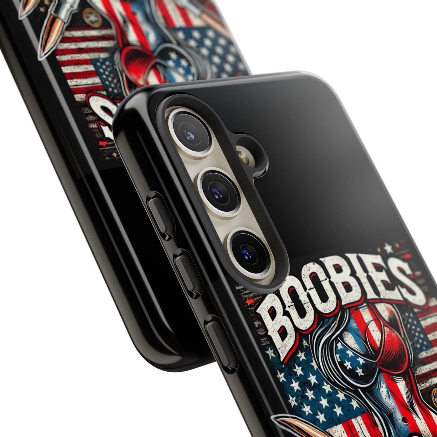 Boobies & Bullets Tough Phone Case - Patriotic Style for Gun Enthusiasts