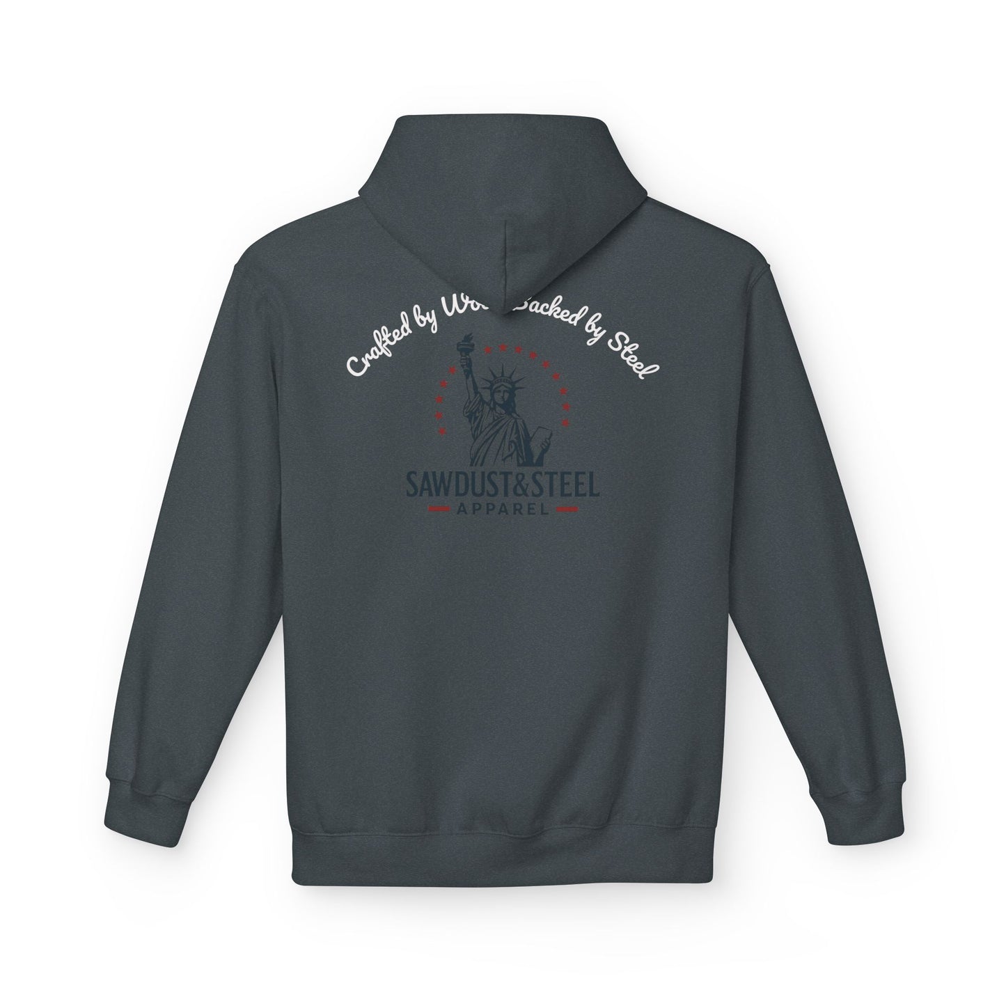 Fleece Hoodie - Patriotic Gun Enthusiast and Woodcraft Venturer Logo Sweatshirt