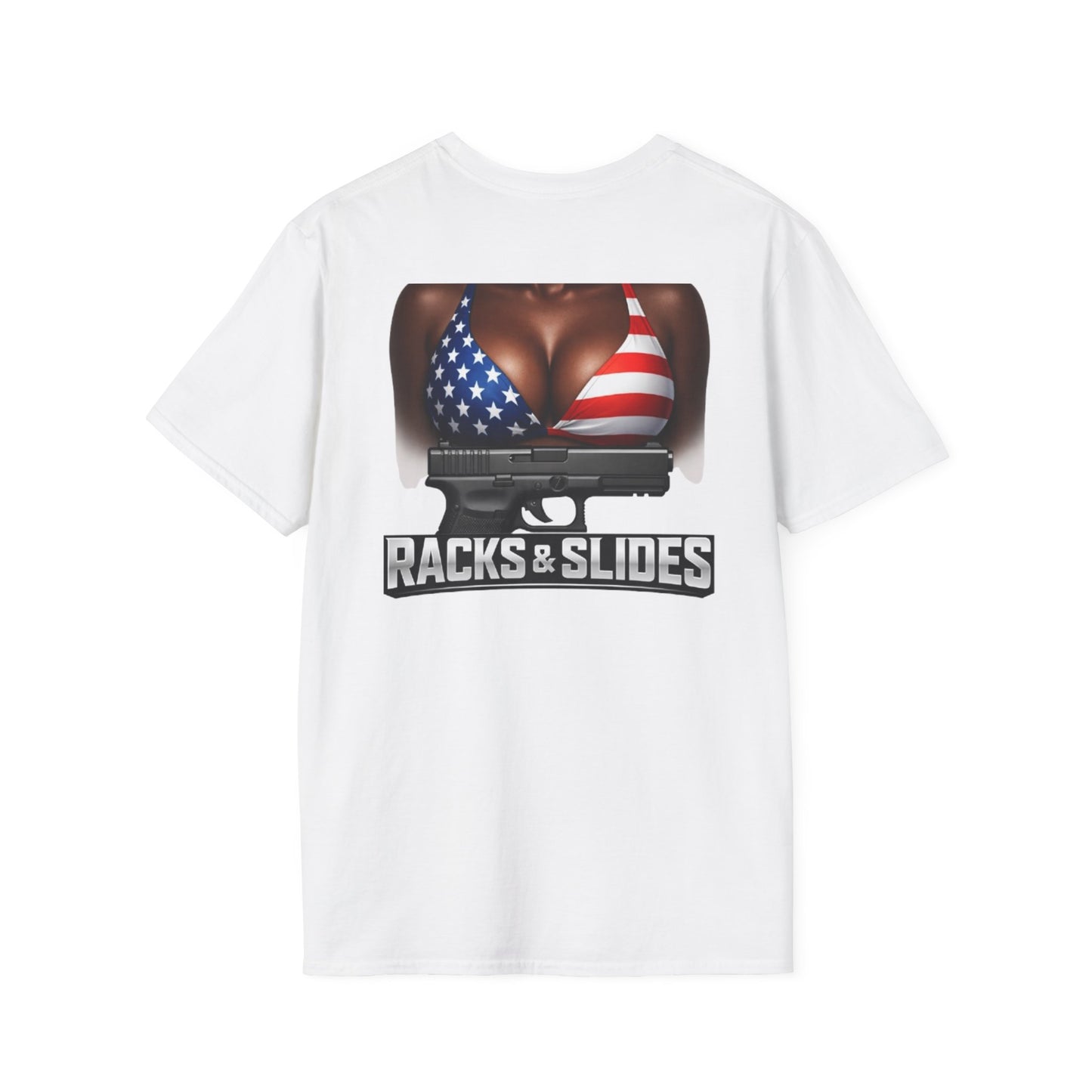 "Racks & Slides" Flag bikini top 1