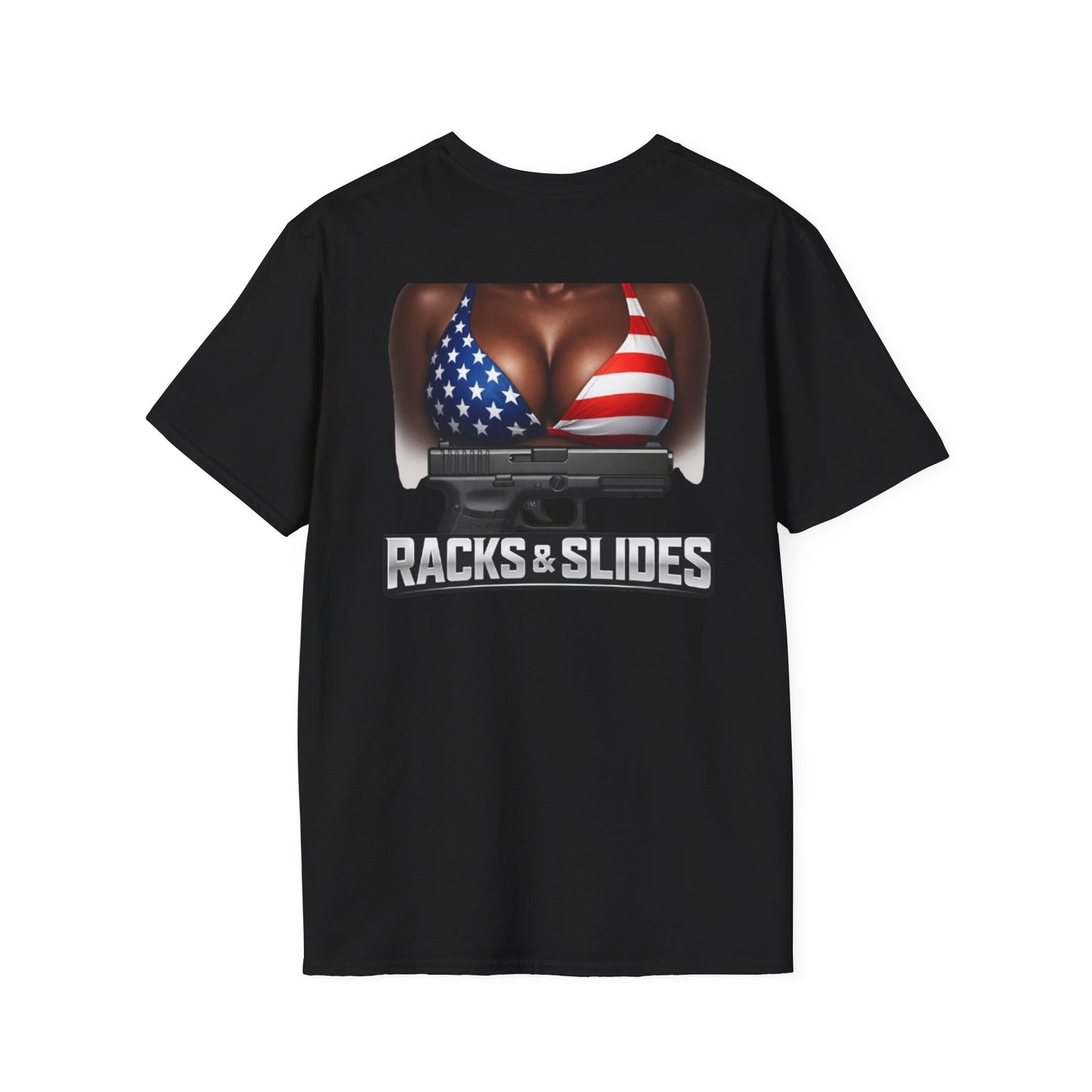 "Racks & Slides" Flag bikini top 1