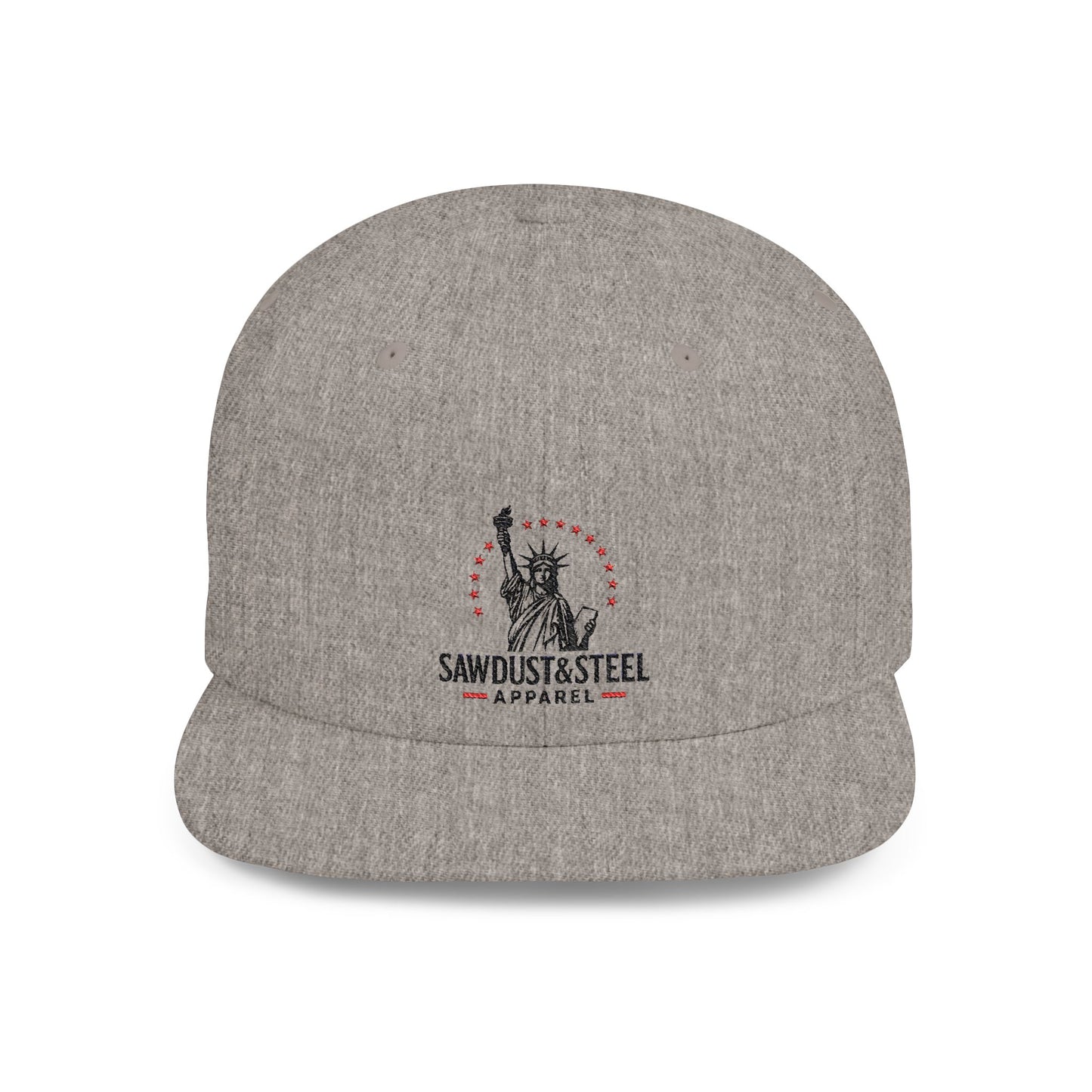 Patriotic Flat Bill Snapback Cap - Ideal for Outdoor Events, Gifts for Dad, Trendy Accessories, 4th of July, Casual Wear