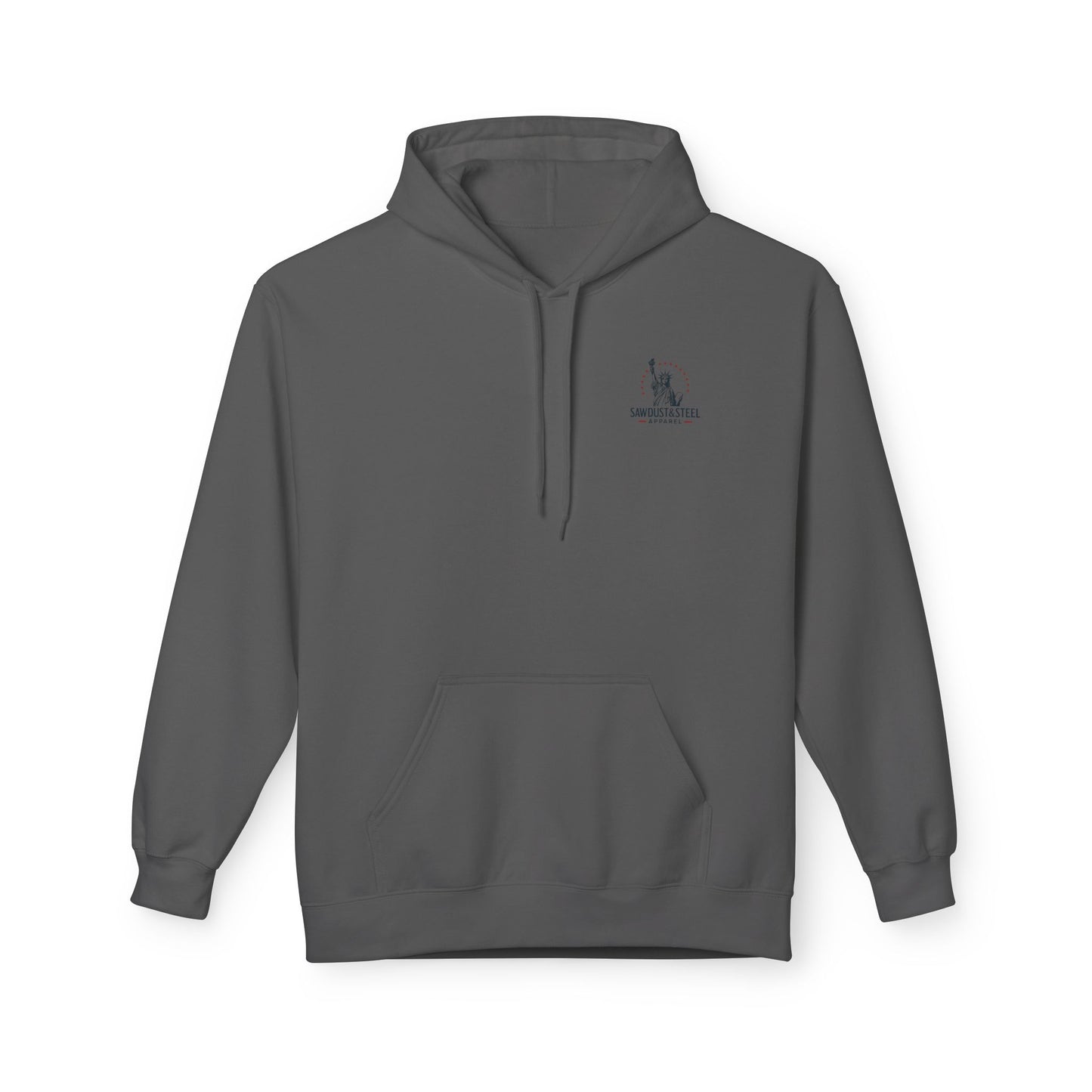 Fleece Hoodie - Patriotic Gun Enthusiast and Woodcraft Venturer Logo Sweatshirt
