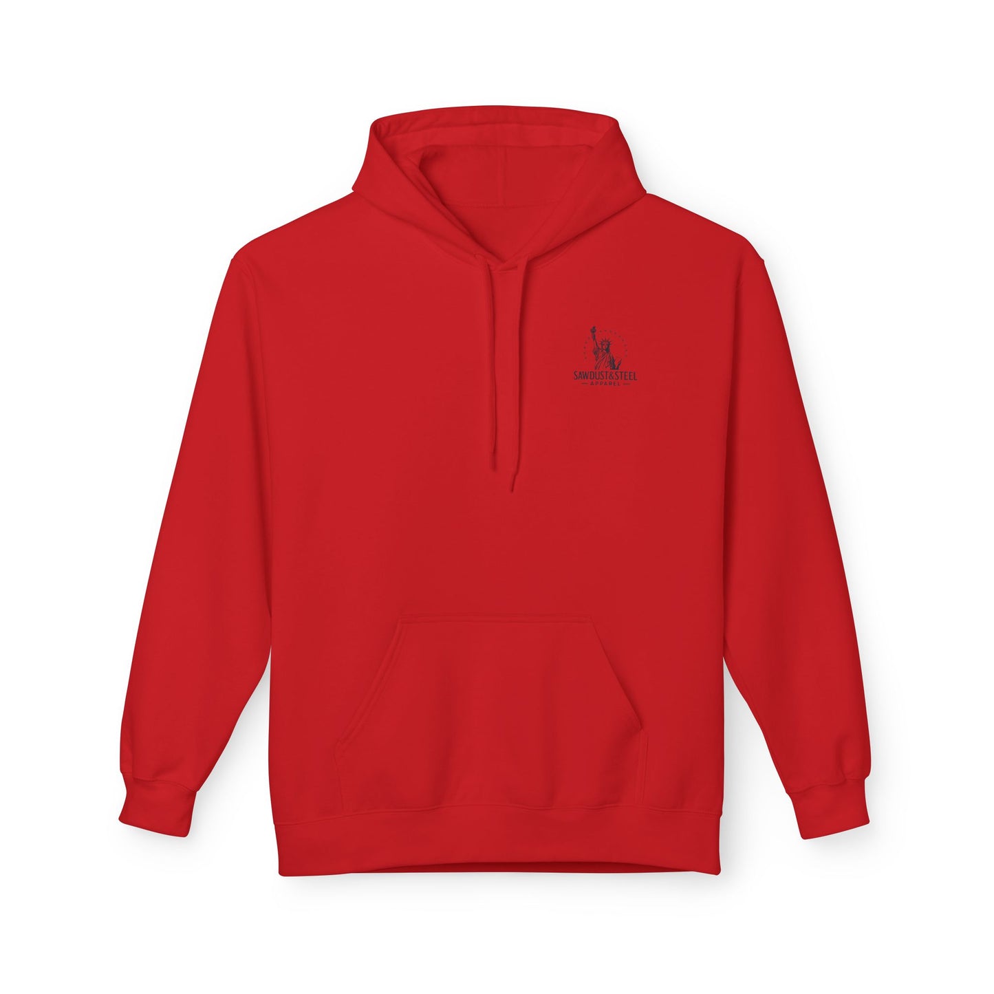 Fleece Hoodie - Patriotic Gun Enthusiast and Woodcraft Venturer Logo Sweatshirt