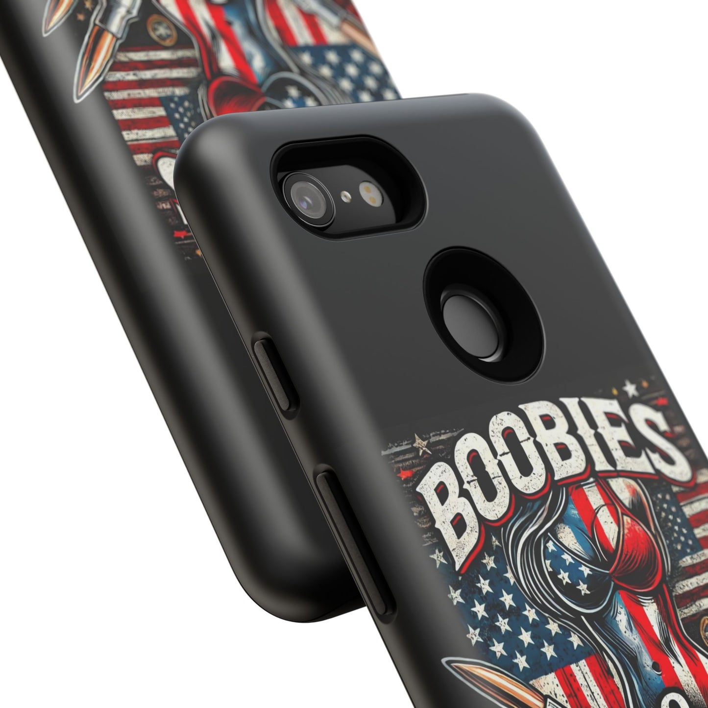 Boobies & Bullets Tough Phone Case - Patriotic Style for Gun Enthusiasts