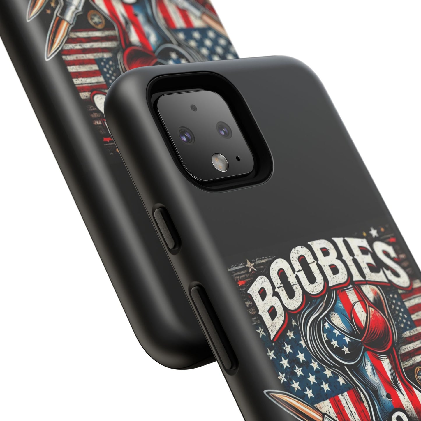 Boobies & Bullets Tough Phone Case - Patriotic Style for Gun Enthusiasts