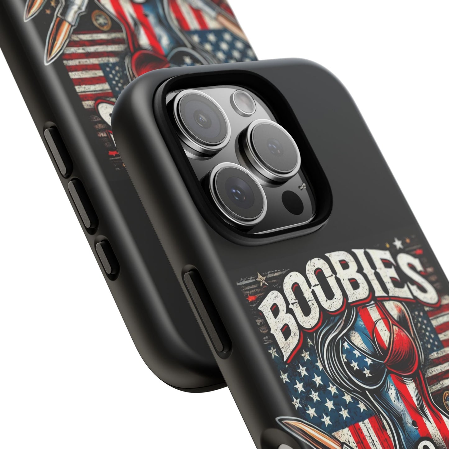 Boobies & Bullets Tough Phone Case - Patriotic Style for Gun Enthusiasts