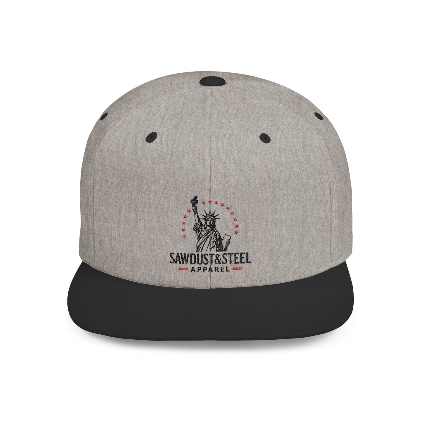Patriotic Flat Bill Snapback Cap - Ideal for Outdoor Events, Gifts for Dad, Trendy Accessories, 4th of July, Casual Wear