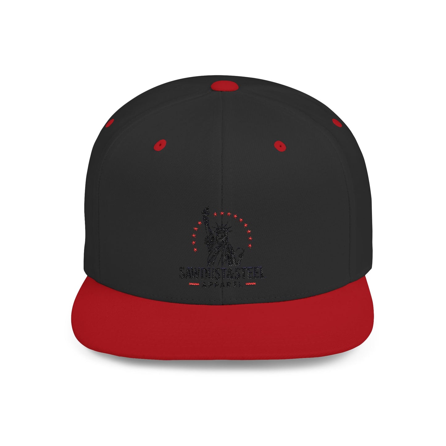 Patriotic Flat Bill Snapback Cap - Ideal for Outdoor Events, Gifts for Dad, Trendy Accessories, 4th of July, Casual Wear