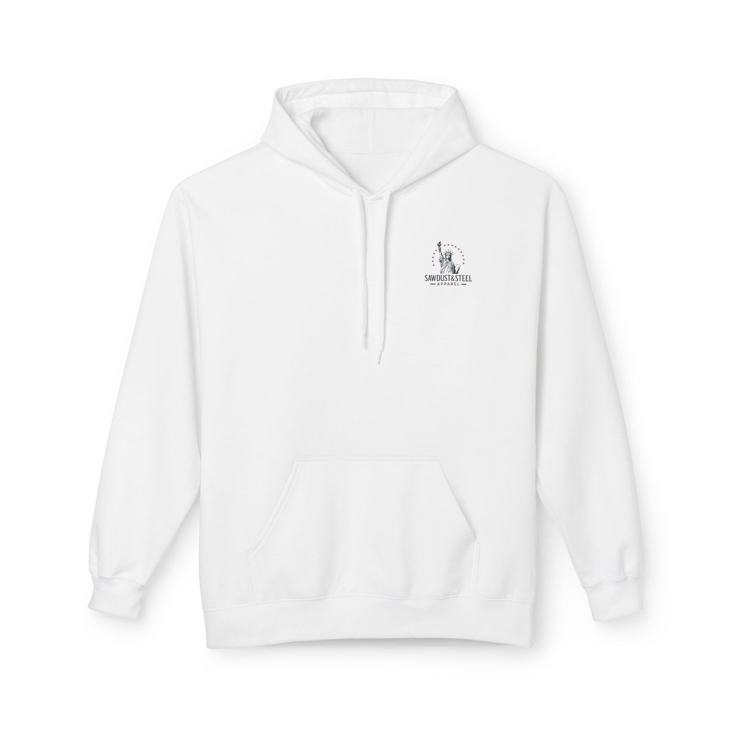 Fleece Hoodie - Patriotic Gun Enthusiast and Woodcraft Venturer Logo Sweatshirt