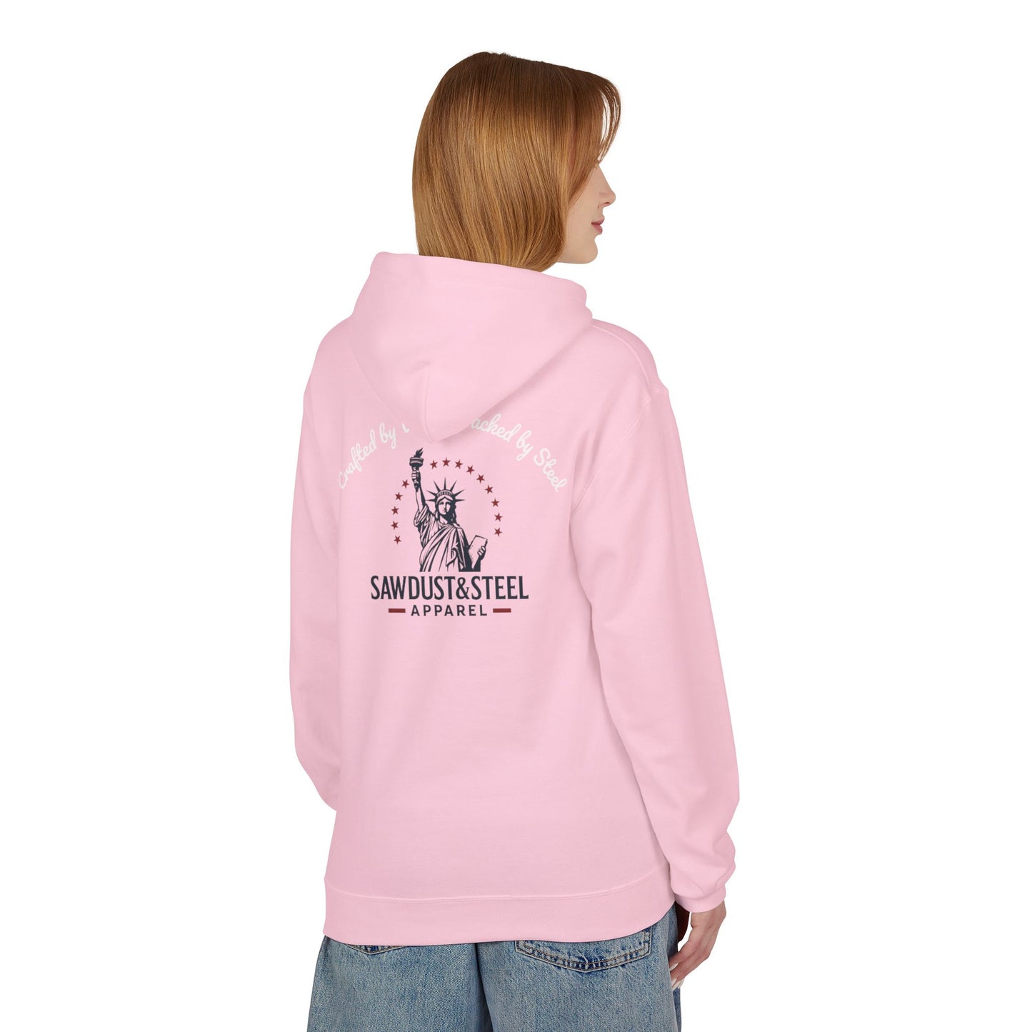Fleece Hoodie - Patriotic Gun Enthusiast and Woodcraft Venturer Logo Sweatshirt