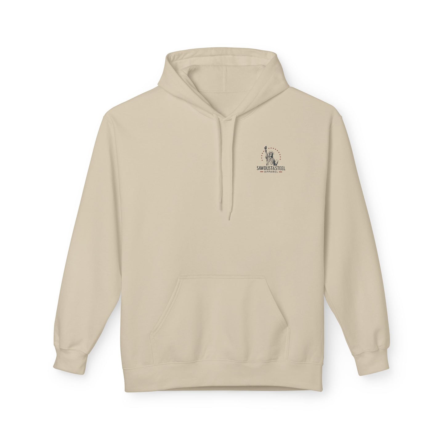 Fleece Hoodie - Patriotic Gun Enthusiast and Woodcraft Venturer Logo Sweatshirt