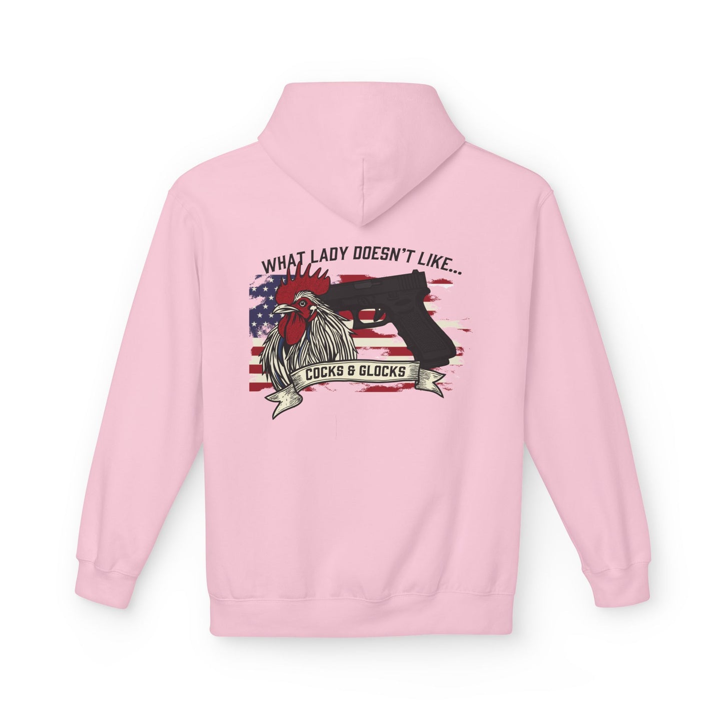 Fleece Hoodie - Patriotic Gun Enthusiast and Woodcraft Venturer Logo Sweatshirt