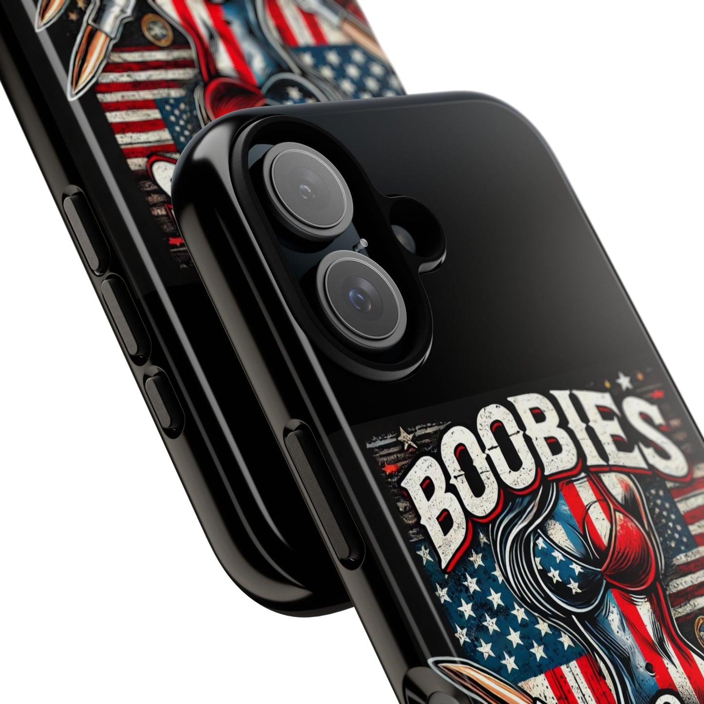 Boobies & Bullets Tough Phone Case - Patriotic Style for Gun Enthusiasts