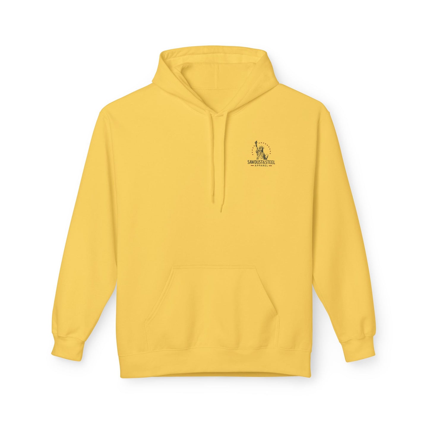 Fleece Hoodie - Patriotic Gun Enthusiast and Woodcraft Venturer Logo Sweatshirt