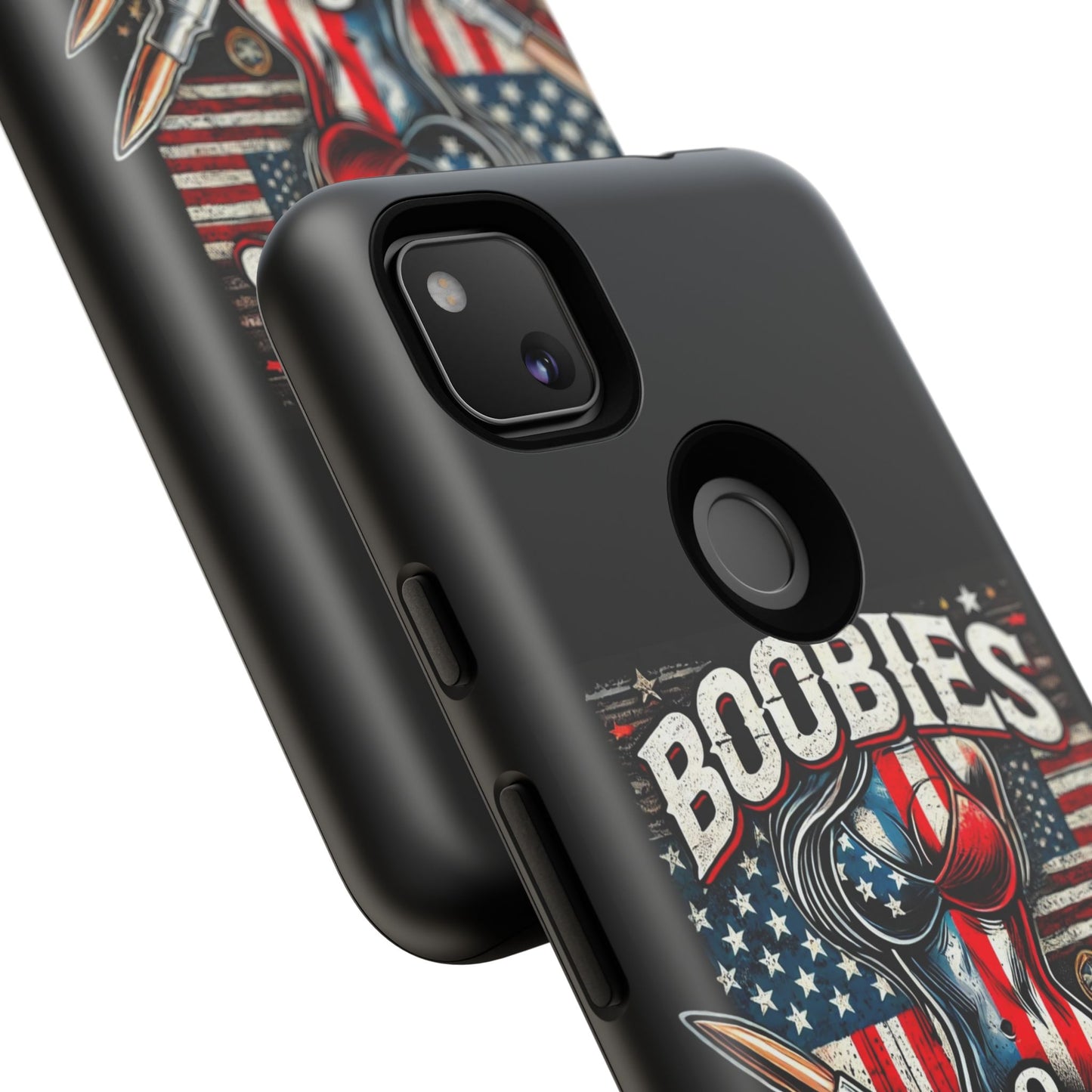 Boobies & Bullets Tough Phone Case - Patriotic Style for Gun Enthusiasts